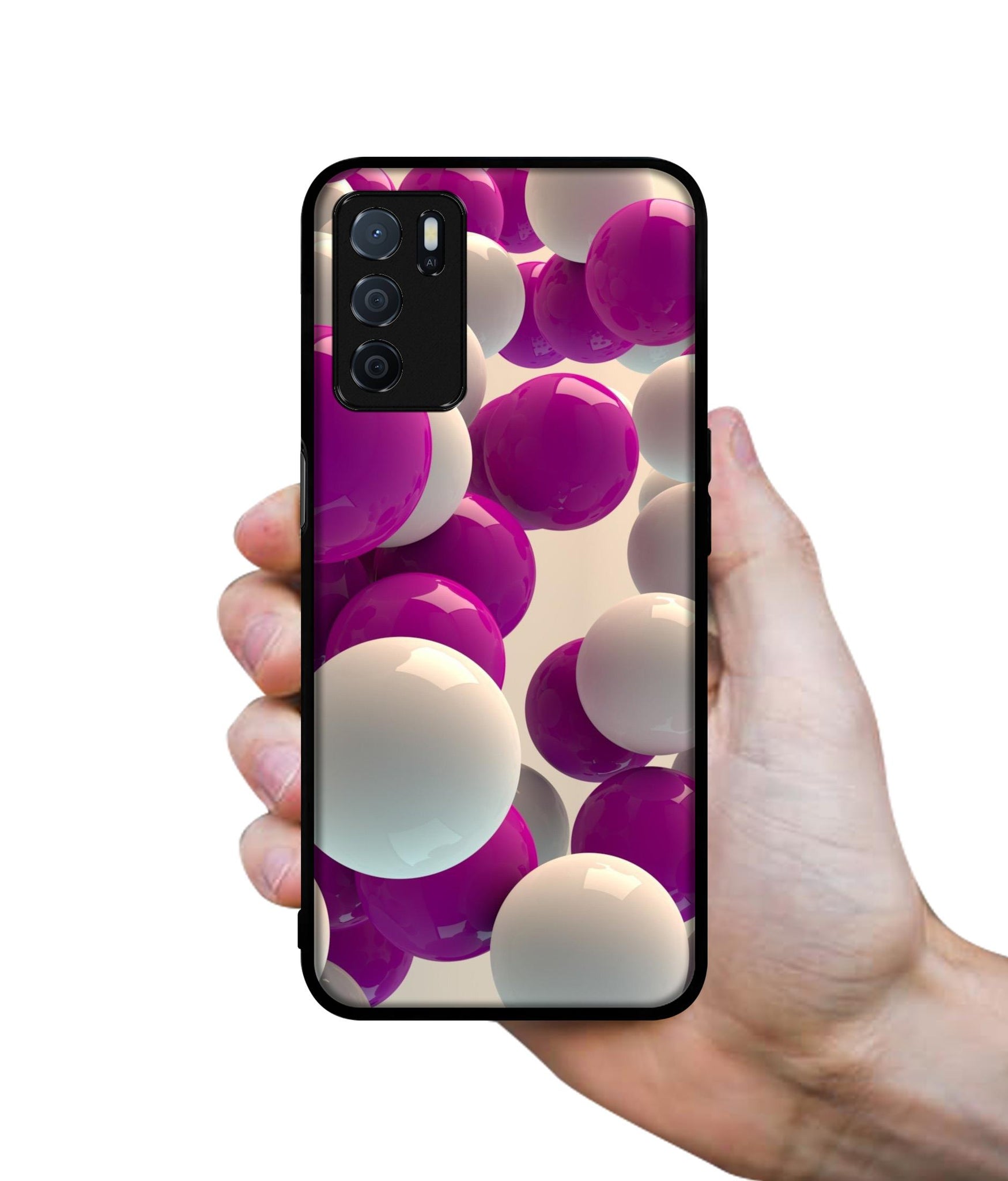 3D Balloons Designer 2D Printed Back Case Cover for Oppo A53S 5G / A16 4G