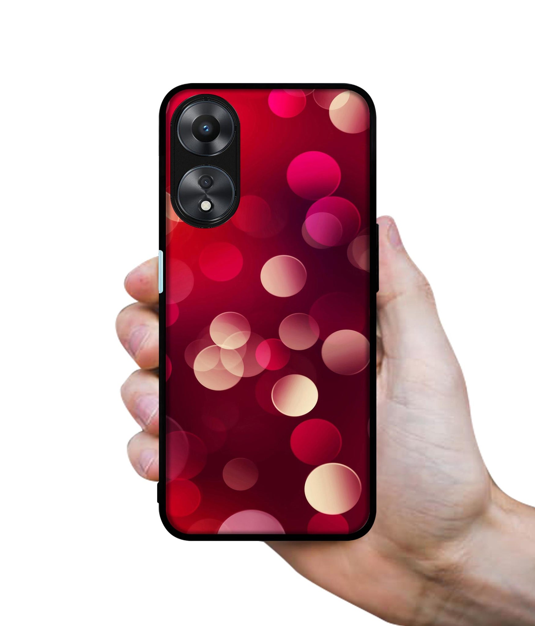 3D Circles Designer 2D Printed Back Case Cover for Oppo A78 4G