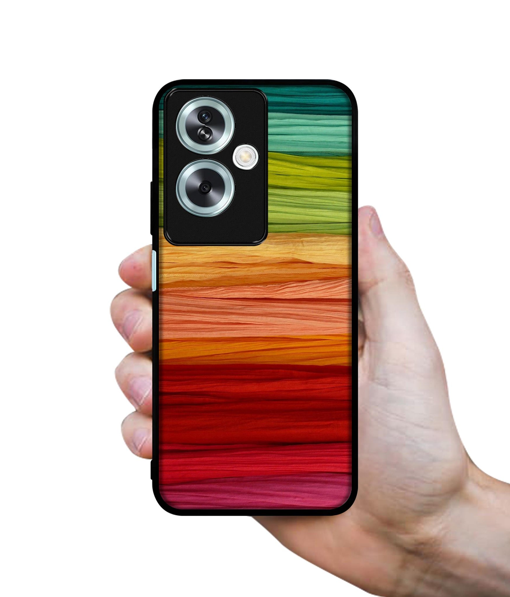 Colorful Thread Designer 2D Printed Back Case Cover for Oppo A79 5G