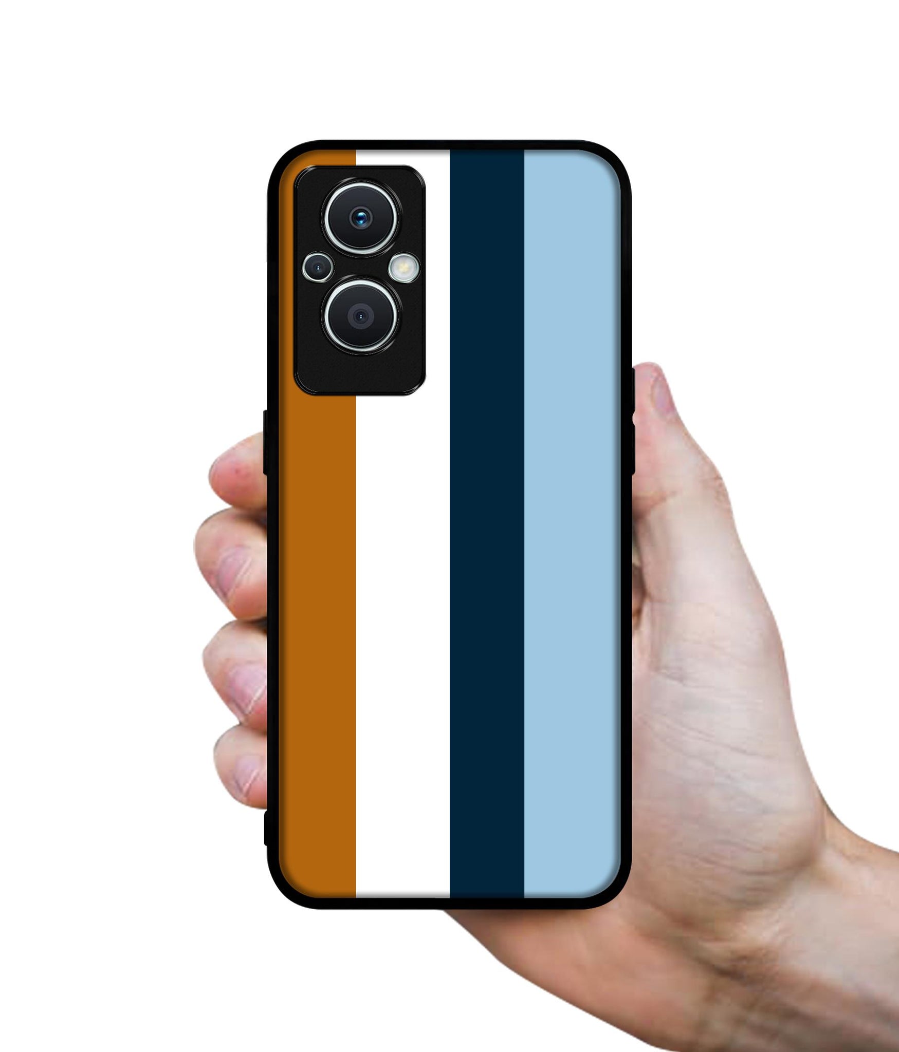 Color Stripes Designer 2D Printed Back Case Cover for Oppo F21 Pro 5G