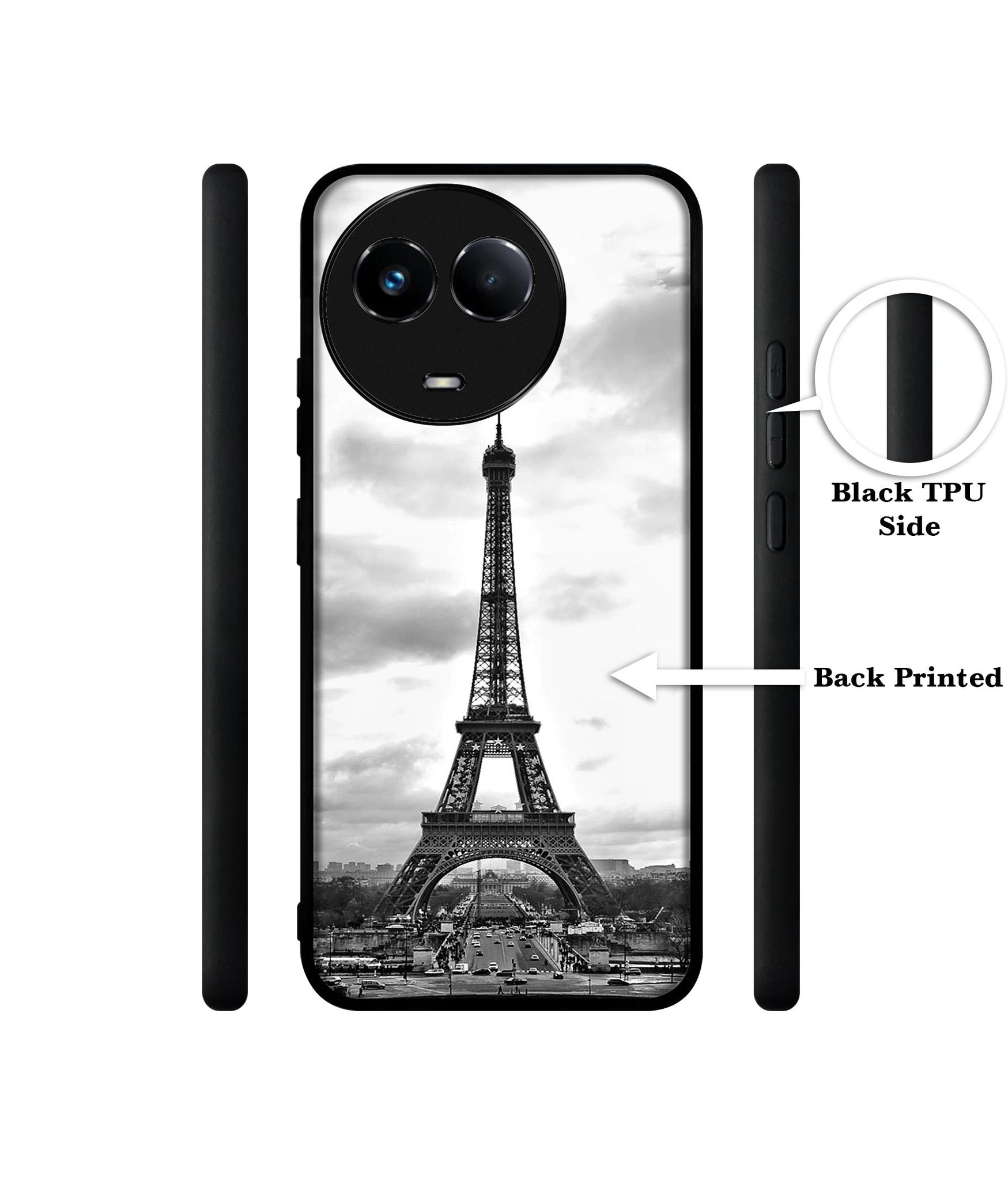 Eiffel Tower Designer 2D Printed Back Case Cover for Realme 11 5G / C67 5G / 11X 5G / Narzo 60X 5G