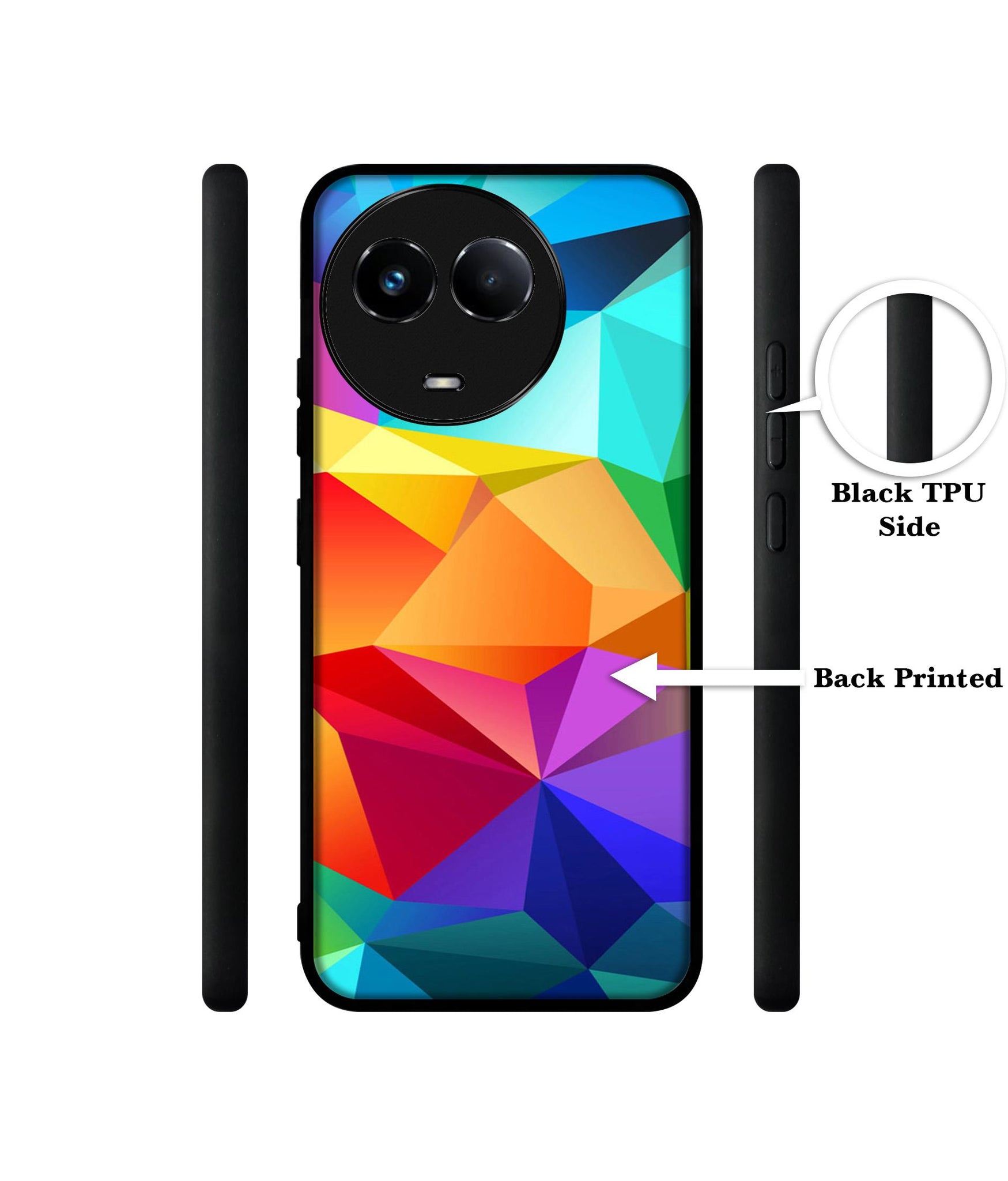 Colorful Pattern Designer 2D Printed Back Case Cover for Realme 11 5G / C67 5G / 11X 5G / Narzo 60X 5G