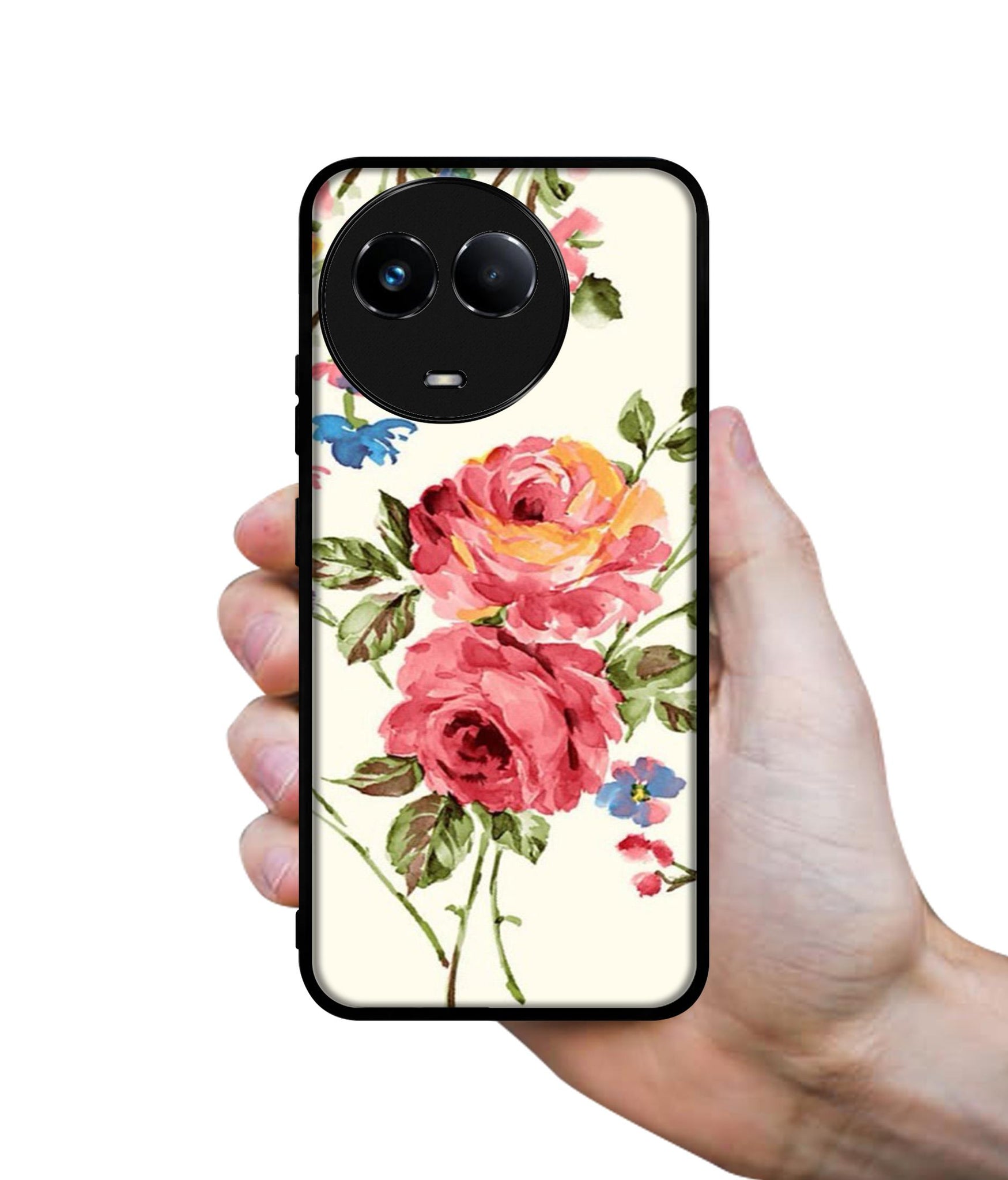 Vintage Painting Flower Designer 2D Printed Back Case Cover for Realme 11 5G / C67 5G / 11X 5G / Narzo 60X 5G