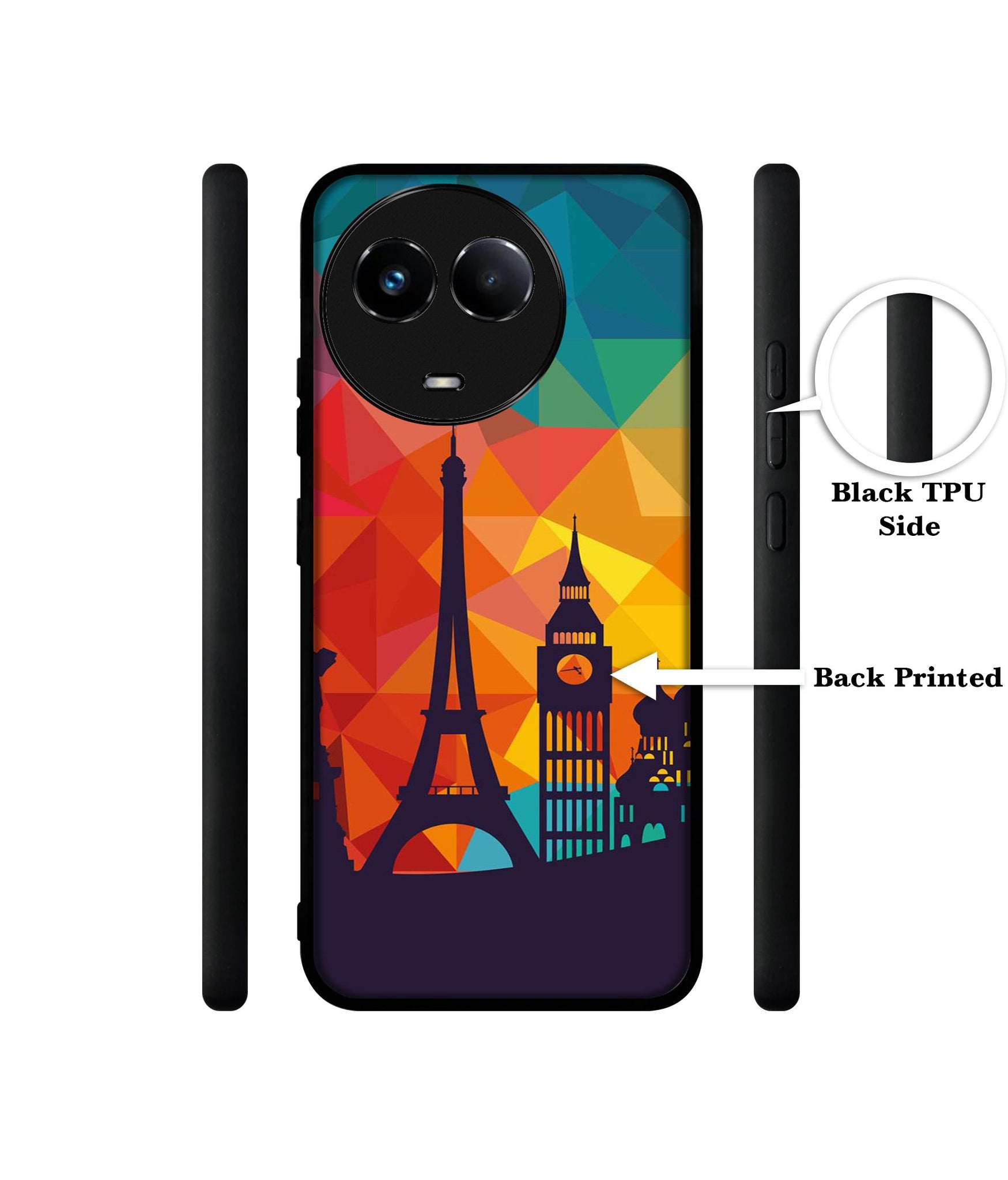 Colored Paris Designer 2D Printed Back Case Cover for Realme 11 5G / C67 5G / 11X 5G / Narzo 60X 5G