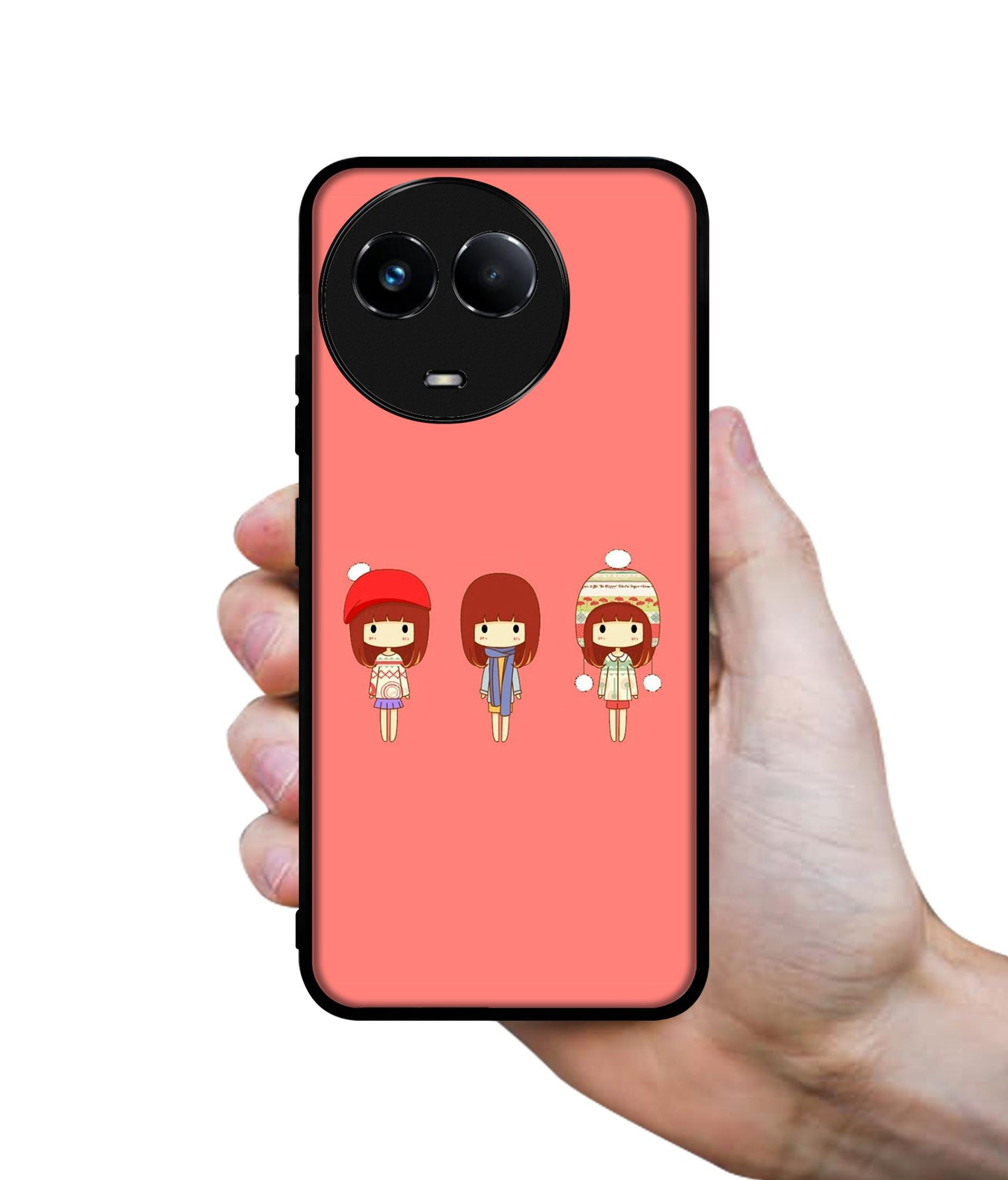 Cute Girls Designer 2D Printed Back Case Cover for Realme 11 5G / C67 5G / 11X 5G / Narzo 60X 5G