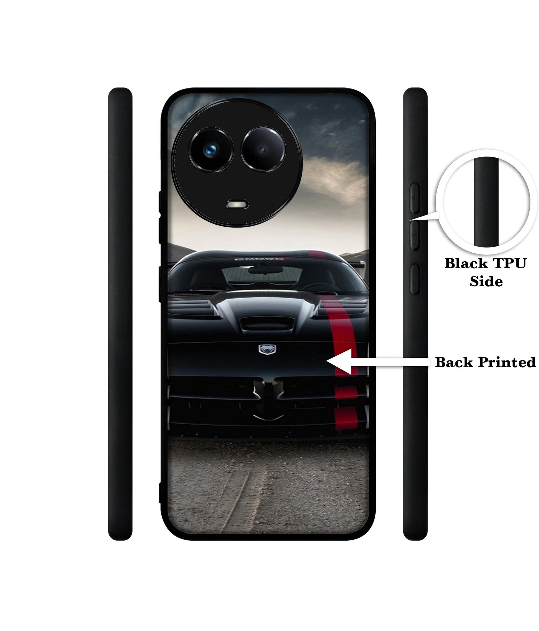 Sports Car Pattern Designer 2D Printed Back Case Cover for Realme 11 5G / C67 5G / 11X 5G / Narzo 60X 5G