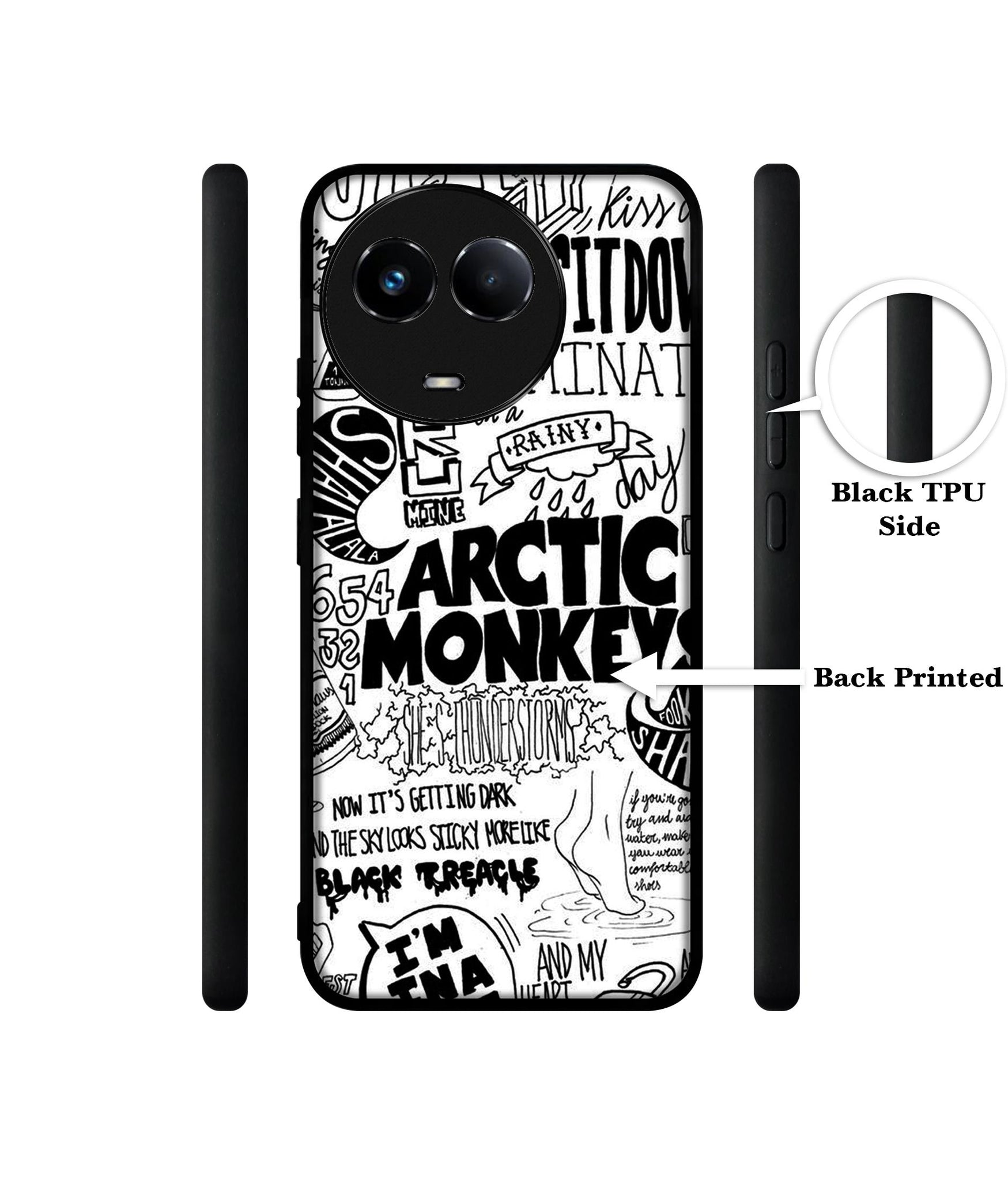 Arctic Monkeys Pattern Designer 2D Printed Back Case Cover for Realme 11 5G / C67 5G / 11X 5G / Narzo 60X 5G