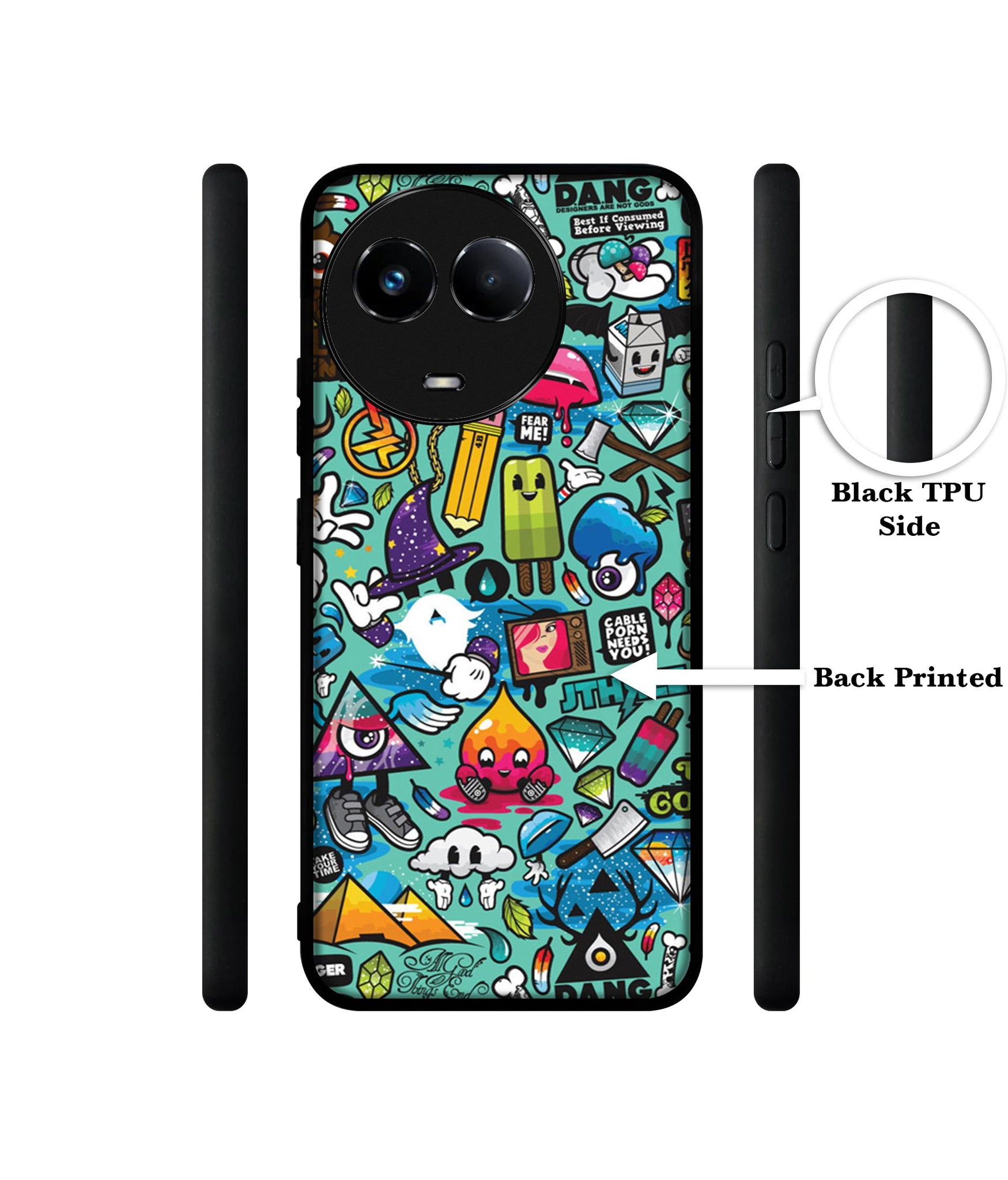 Crazy Designer 2D Printed Back Case Cover for Realme 11 5G / C67 5G / 11X 5G / Narzo 60X 5G