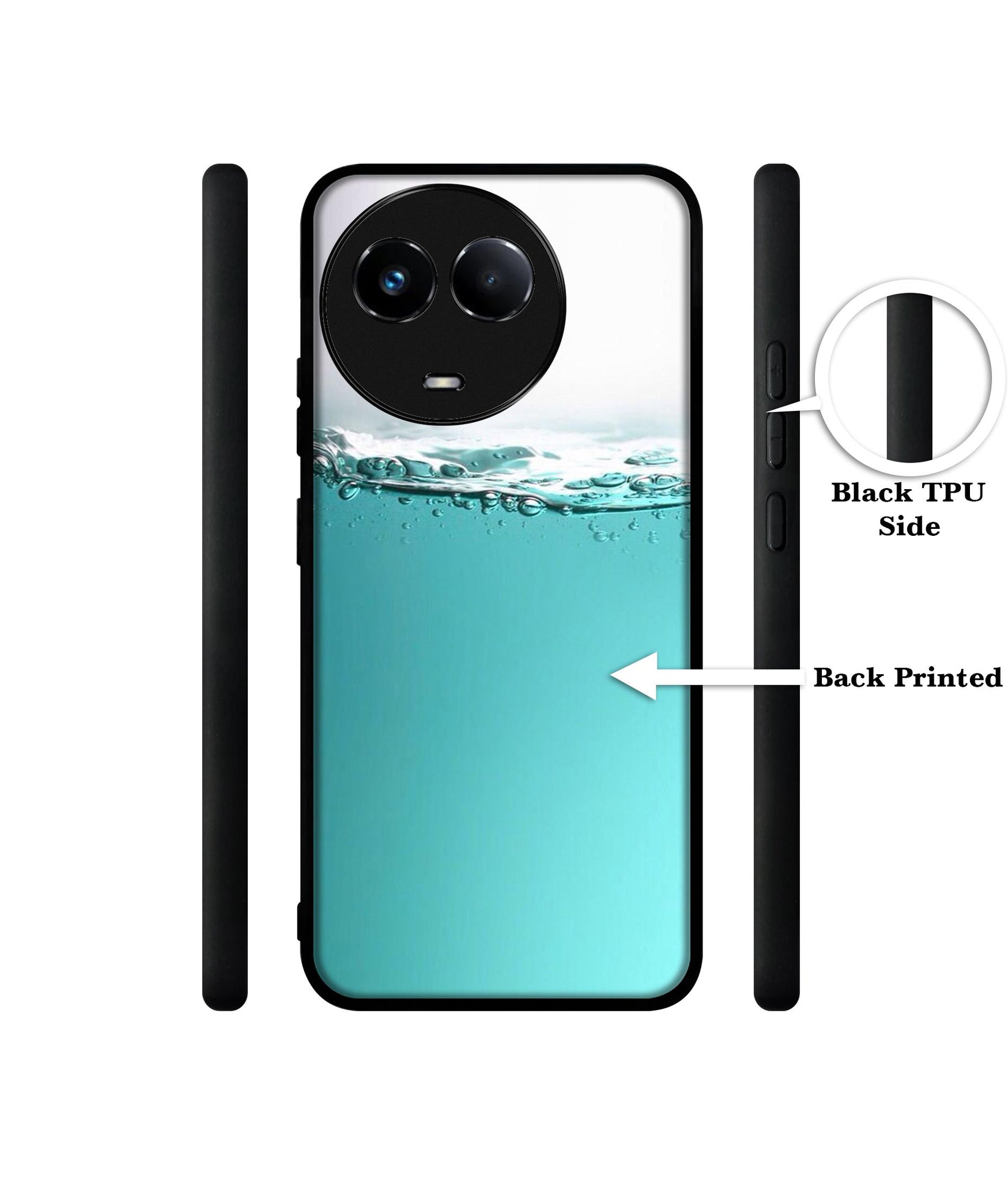 Half Fill Designer 2D Printed Back Case Cover for Realme 11 5G / C67 5G / 11X 5G / Narzo 60X 5G