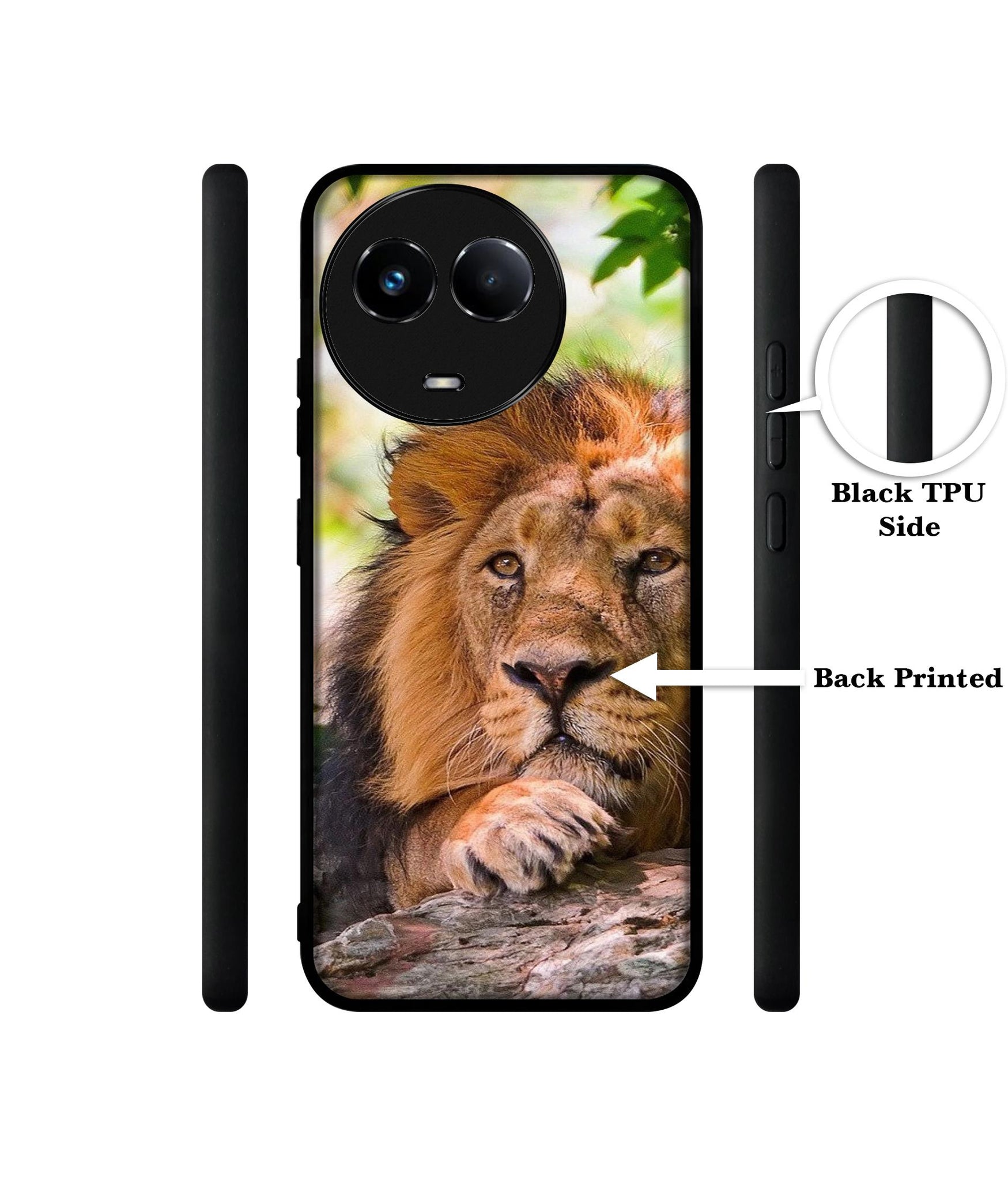 Tiger Pattern Print Designer 2D Printed Back Case Cover for Realme 11 5G / C67 5G / 11X 5G / Narzo 60X 5G