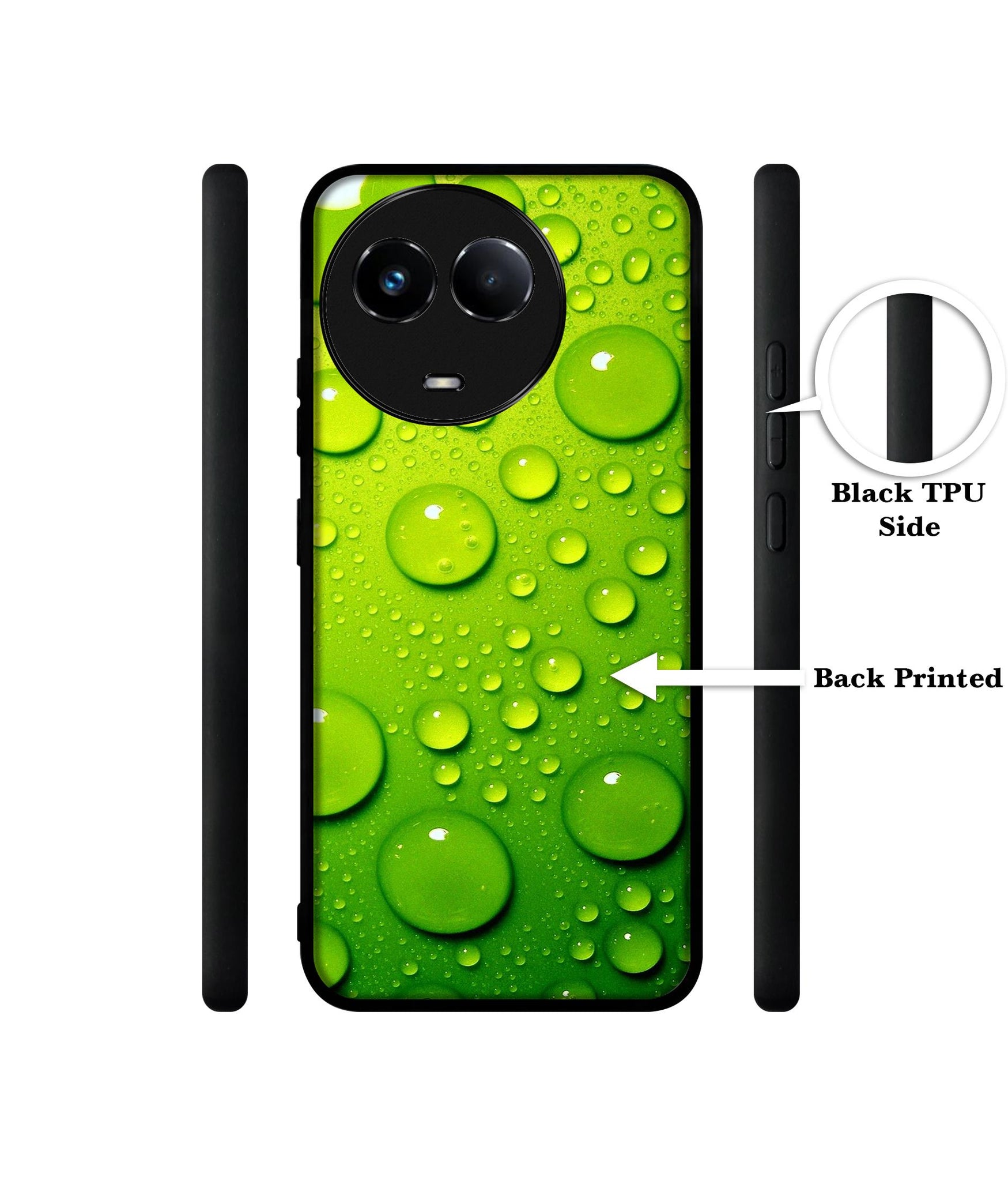 Green Bubbles Designer 2D Printed Back Case Cover for Realme 11 5G / C67 5G / 11X 5G / Narzo 60X 5G