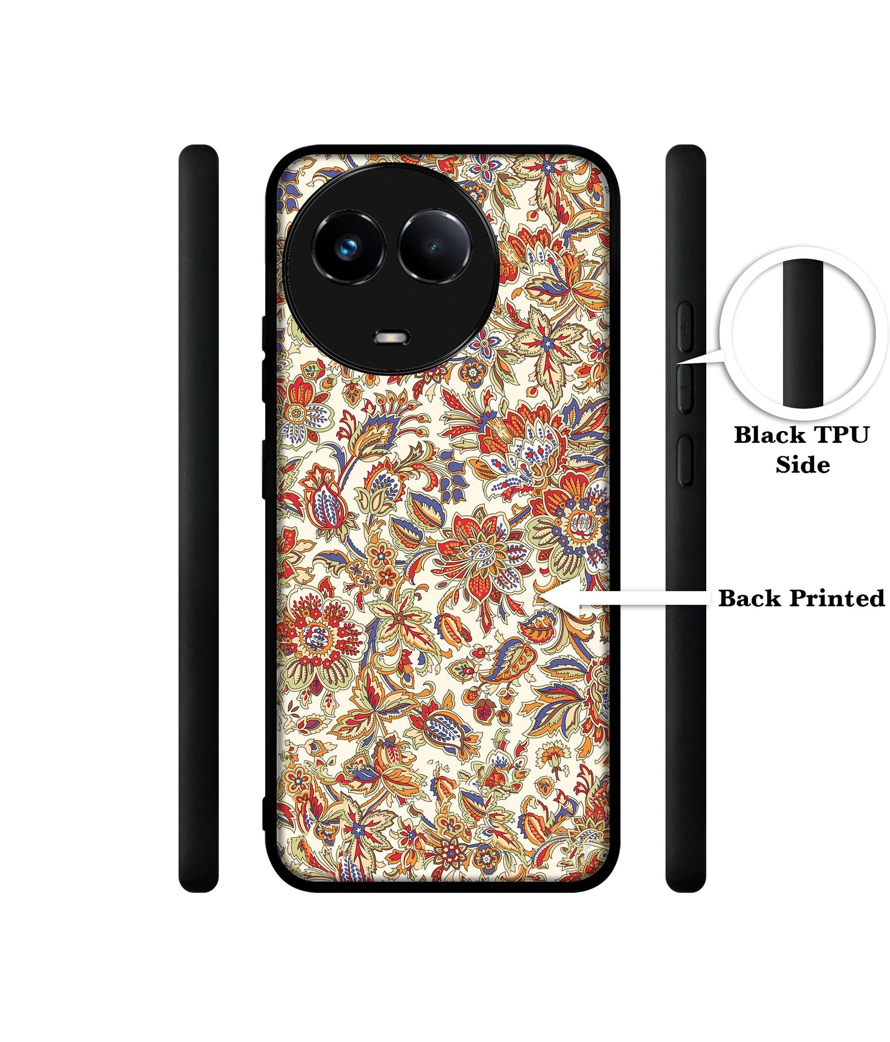 Floral Designer 2D Printed Back Case Cover for Realme 11 5G / C67 5G / 11X 5G / Narzo 60X 5G
