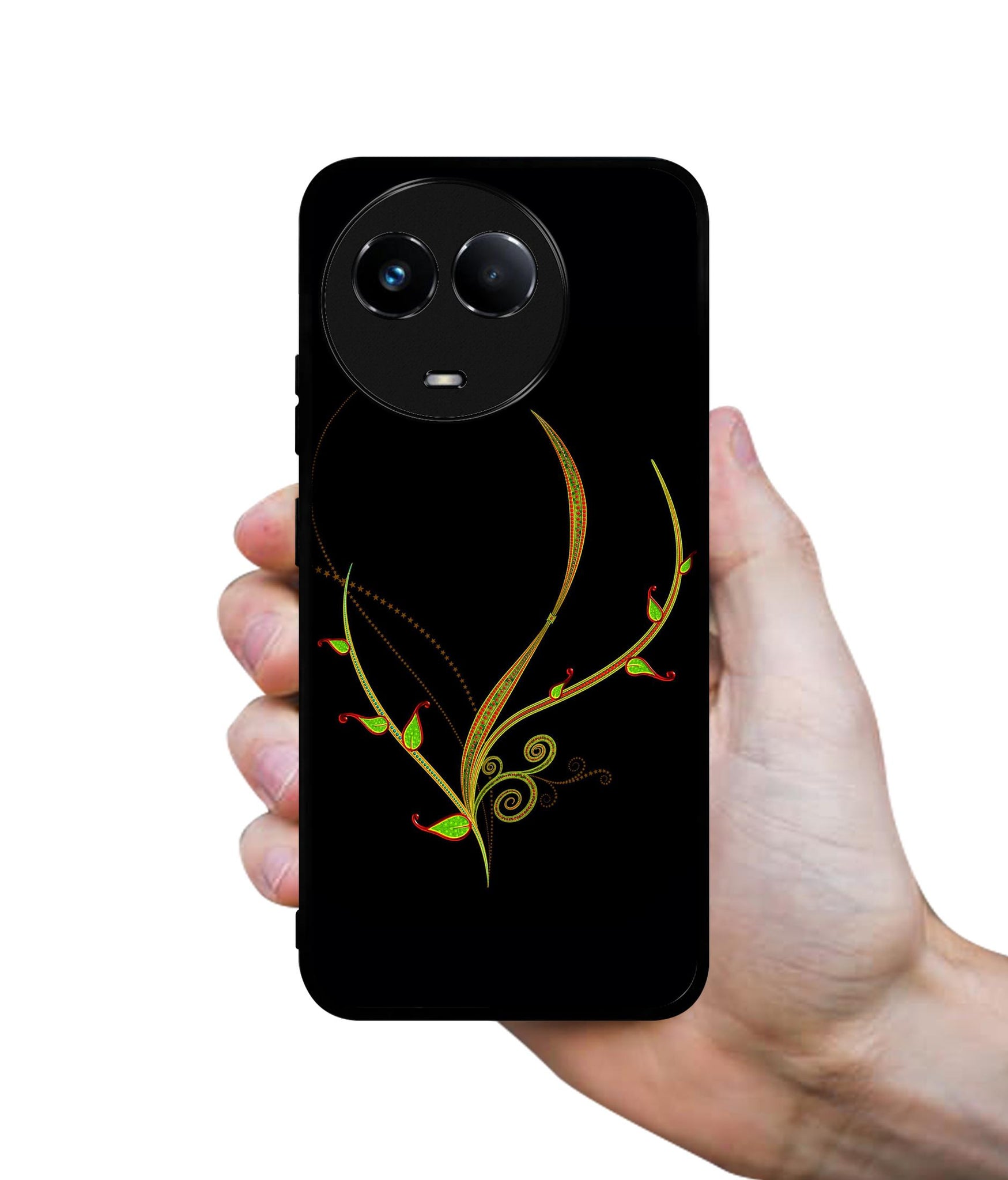 Yellow Pattern Designer 2D Printed Back Case Cover for Realme 11 5G / C67 5G / 11X 5G / Narzo 60X 5G