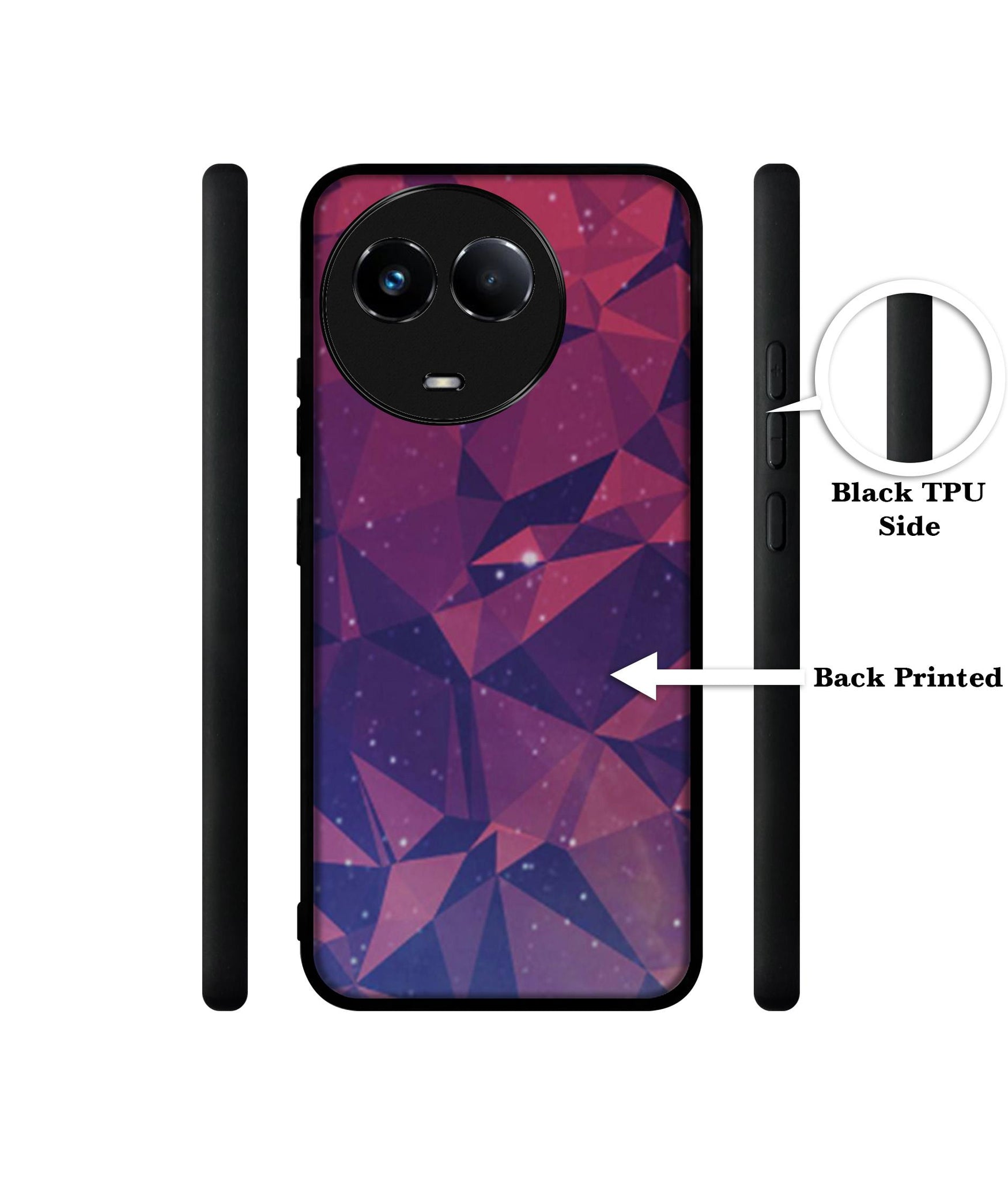 Bad Color Shape Designer 2D Printed Back Case Cover for Realme 11 5G / C67 5G / 11X 5G / Narzo 60X 5G