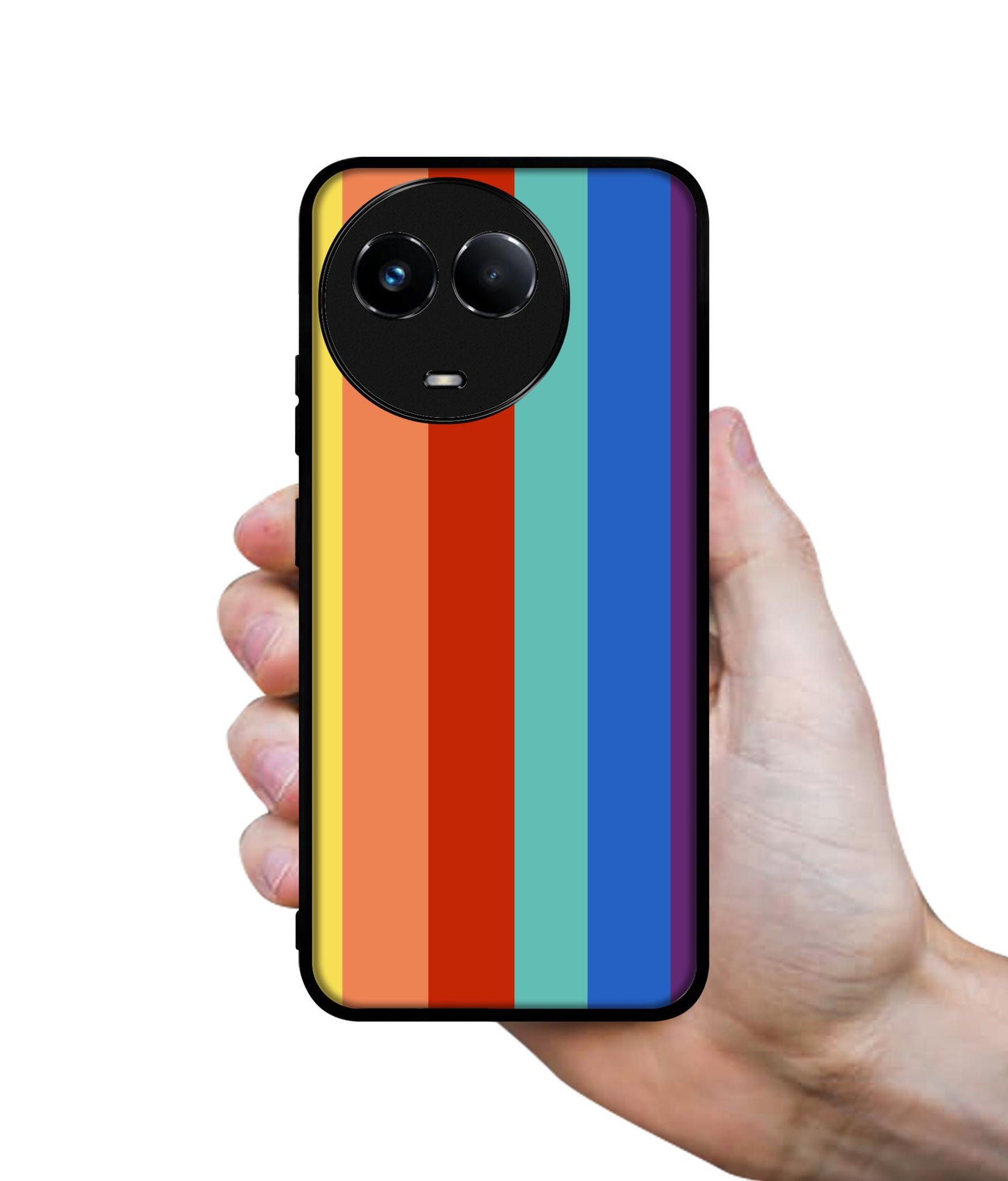 Rainbow Colors Designer 2D Printed Back Case Cover for Realme 11 5G / C67 5G / 11X 5G / Narzo 60X 5G