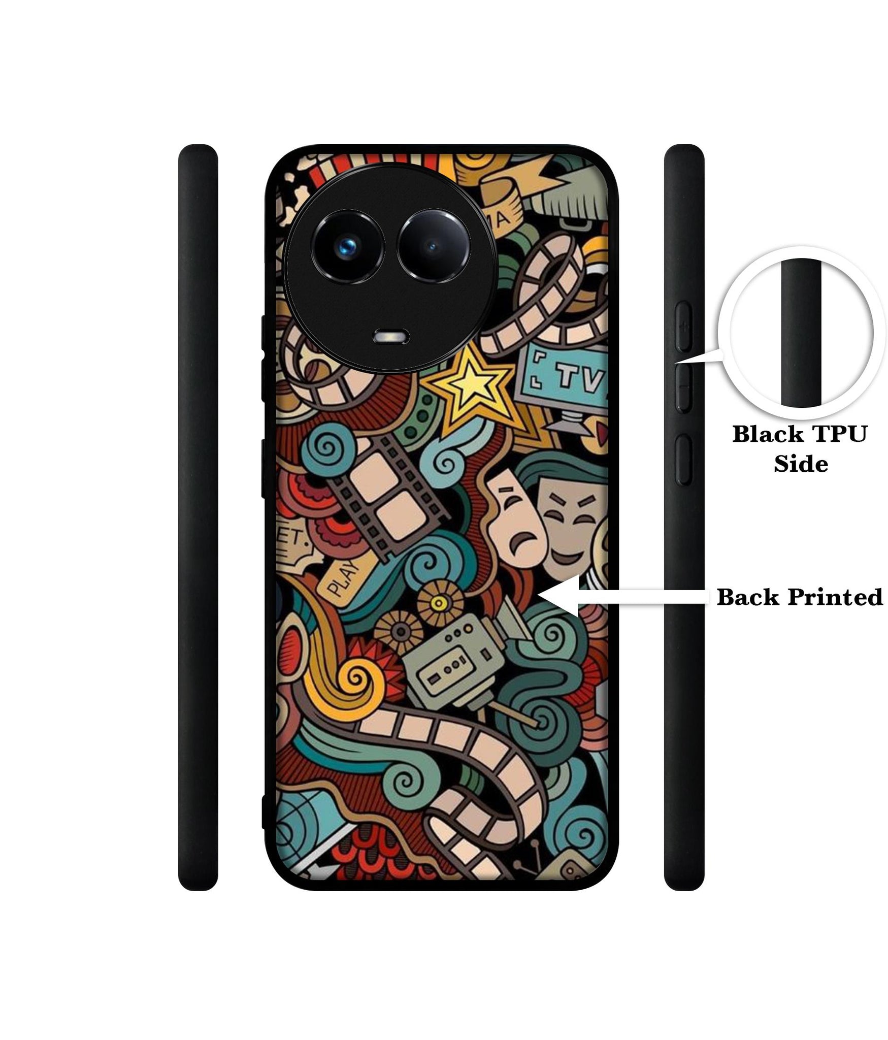 Movies Designer 2D Printed Back Case Cover for Realme 11 5G / C67 5G / 11X 5G / Narzo 60X 5G