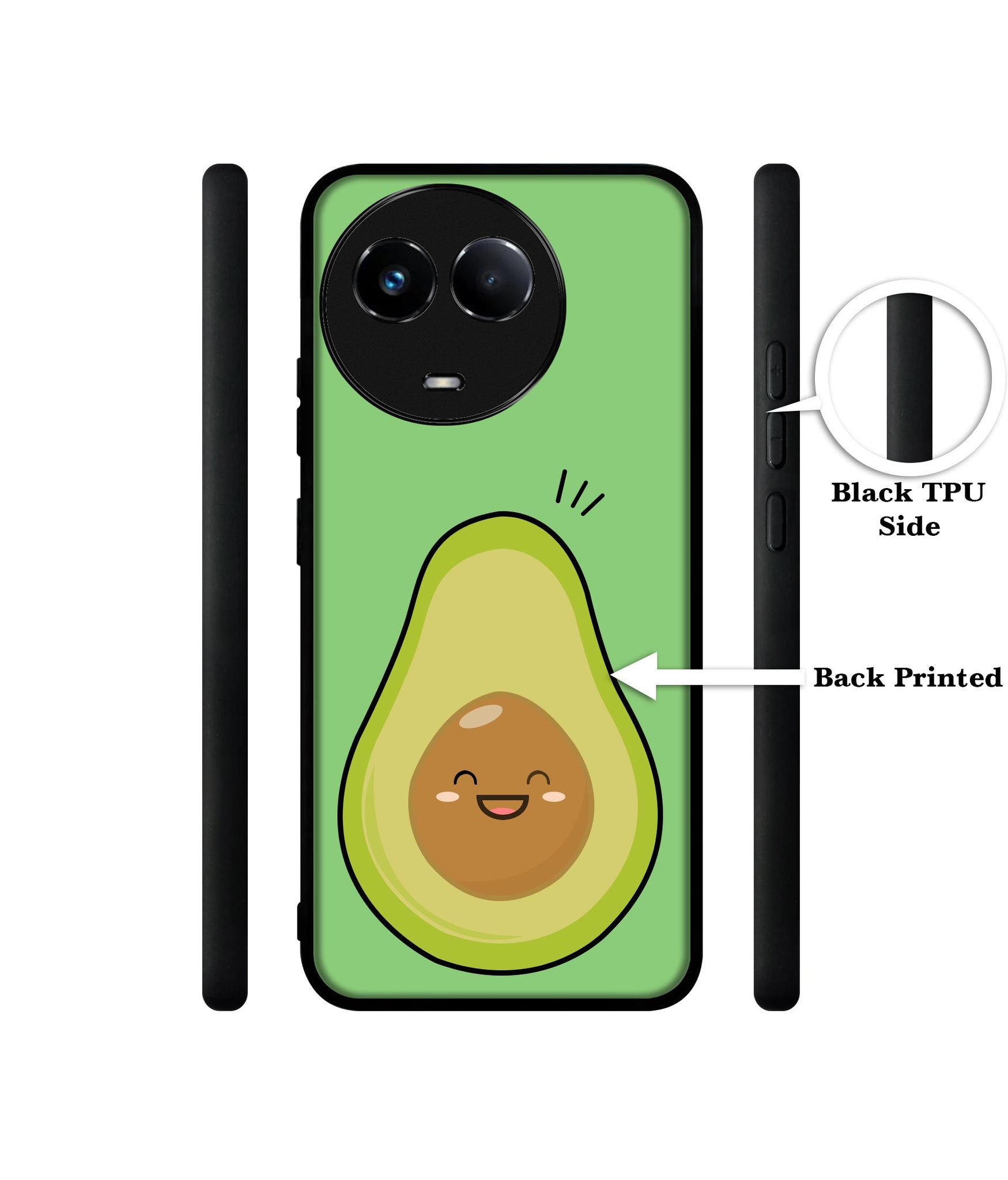 Avocados Designer 2D Printed Back Case Cover for Realme 11 5G / C67 5G / 11X 5G / Narzo 60X 5G