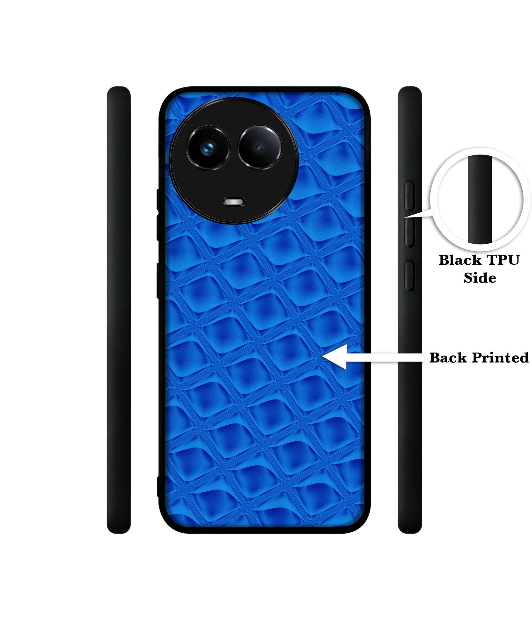 Blue Diamond Designer 2D Printed Back Case Cover for Realme 11 5G / C67 5G / 11X 5G / Narzo 60X 5G