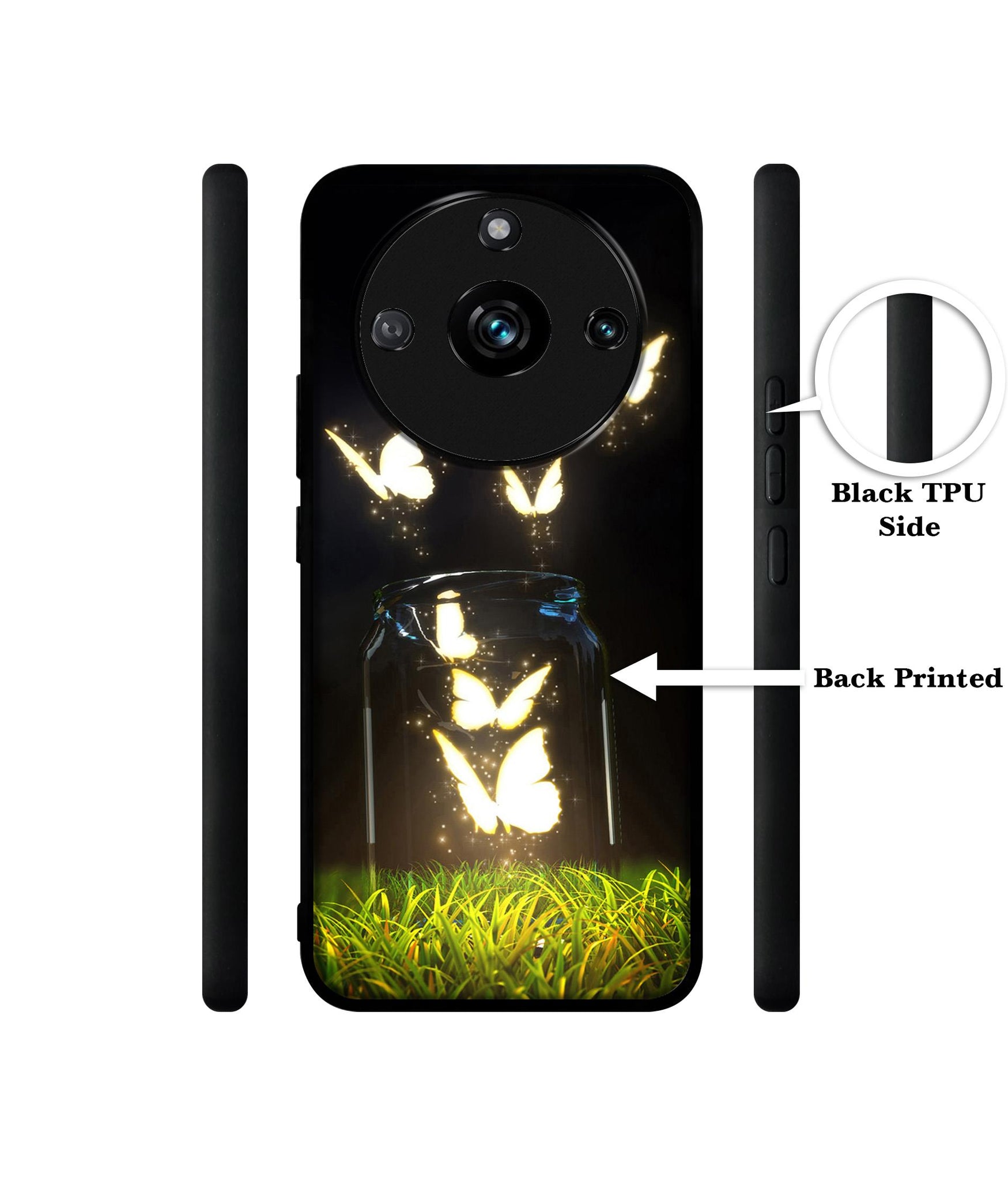 Butterfly Designer 2D Printed Back Case Cover for Realme 11 Pro 5G / 11 Pro Plus 5G / Narzo 60 Pro 5G