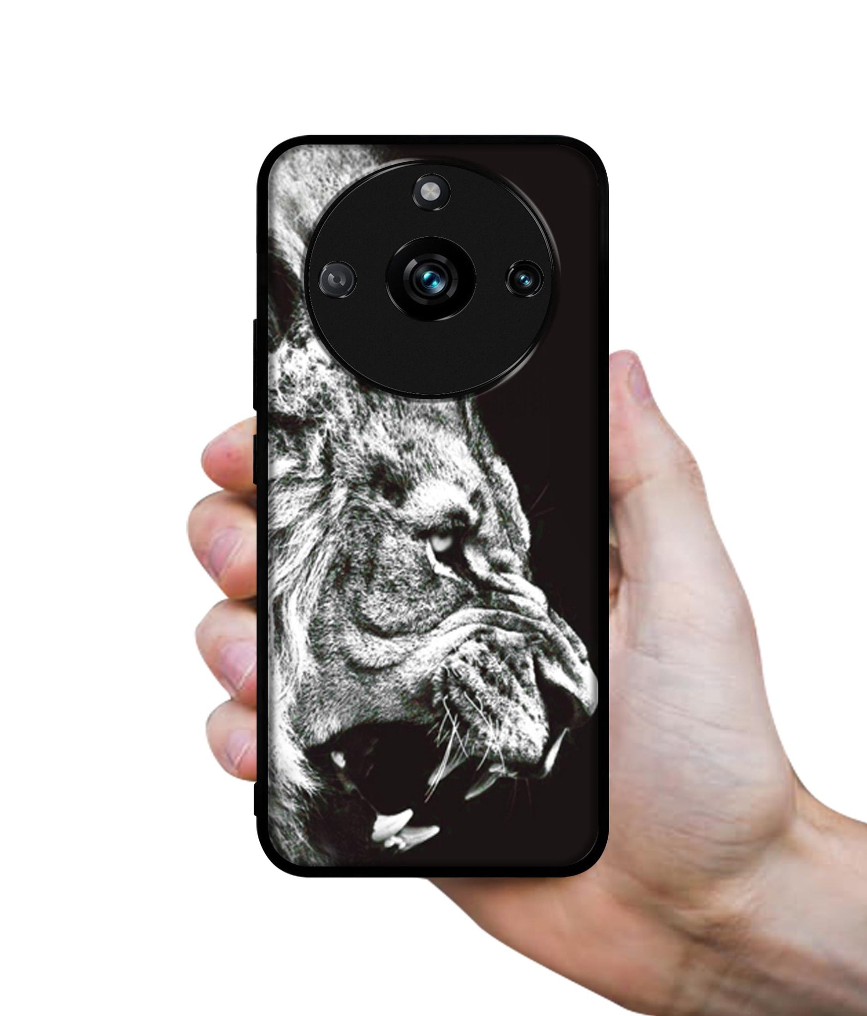 Angry Lion Designer 2D Printed Back Case Cover for Realme 11 Pro 5G / 11 Pro Plus 5G / Narzo 60 Pro 5G