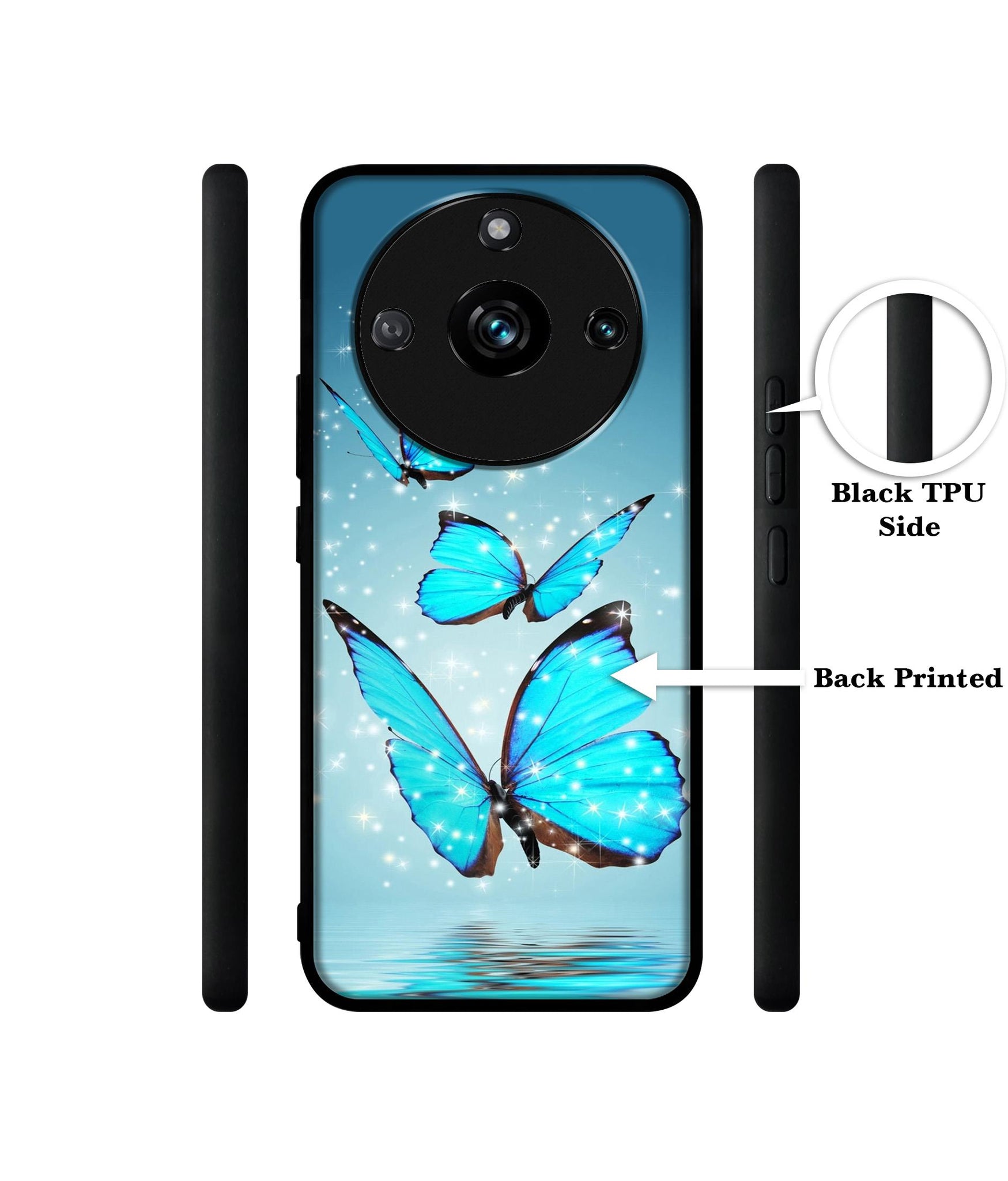 Flying Butterflies Designer 2D Printed Back Case Cover for Realme 11 Pro 5G / 11 Pro Plus 5G / Narzo 60 Pro 5G
