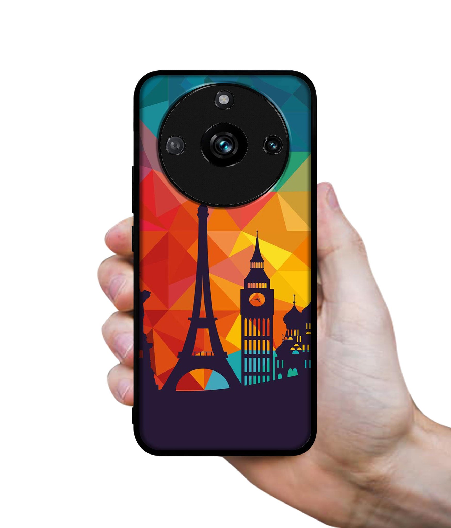 Colored Paris Designer 2D Printed Back Case Cover for Realme 11 Pro 5G / 11 Pro Plus 5G / Narzo 60 Pro 5G