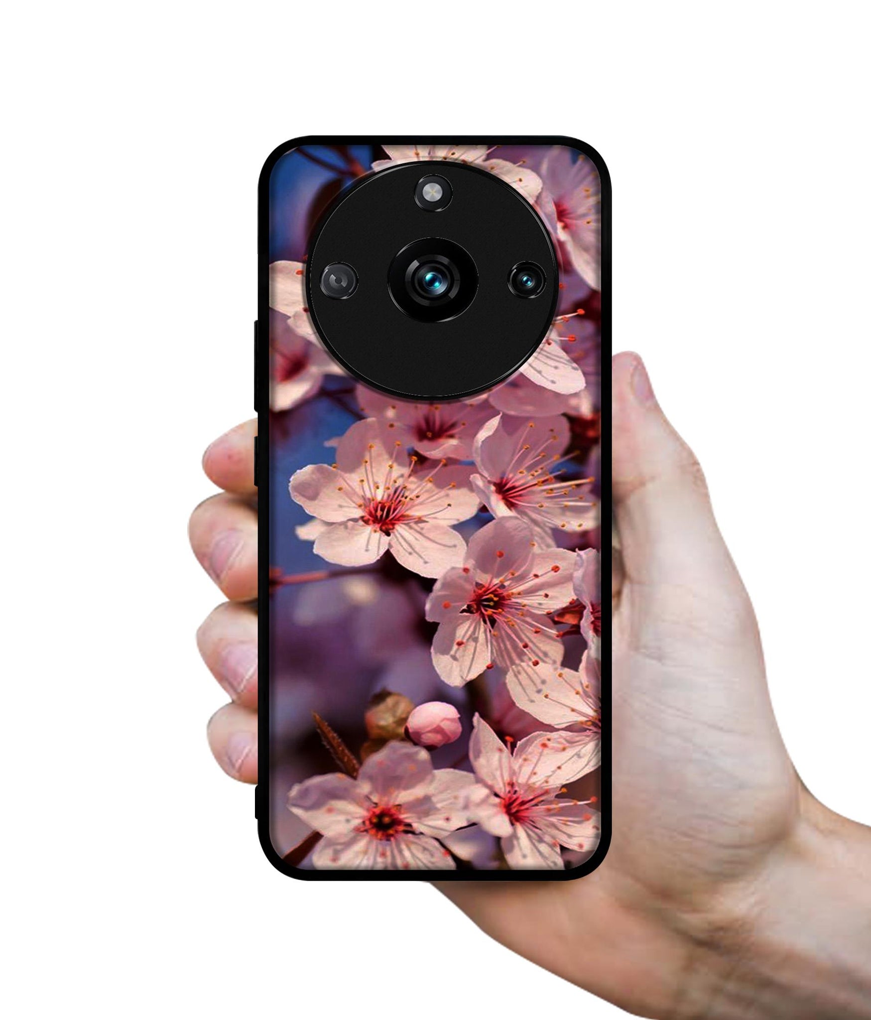 Pink Flowers Pattern Designer 2D Printed Back Case Cover for Realme 11 Pro 5G / 11 Pro Plus 5G / Narzo 60 Pro 5G