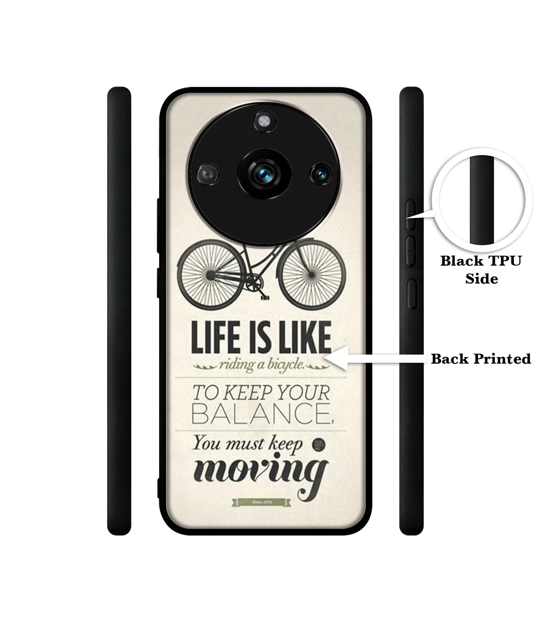 Life is Like Moving Designer 2D Printed Back Case Cover for Realme 11 Pro 5G / 11 Pro Plus 5G / Narzo 60 Pro 5G