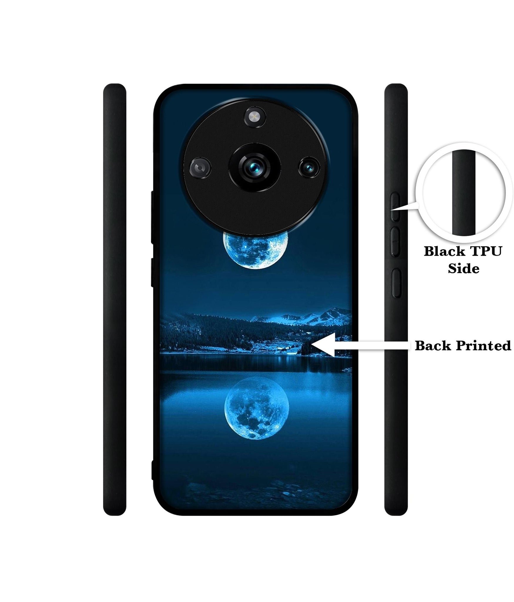 Moon Pattern Print Designer 2D Printed Back Case Cover for Realme 11 Pro 5G / 11 Pro Plus 5G / Narzo 60 Pro 5G