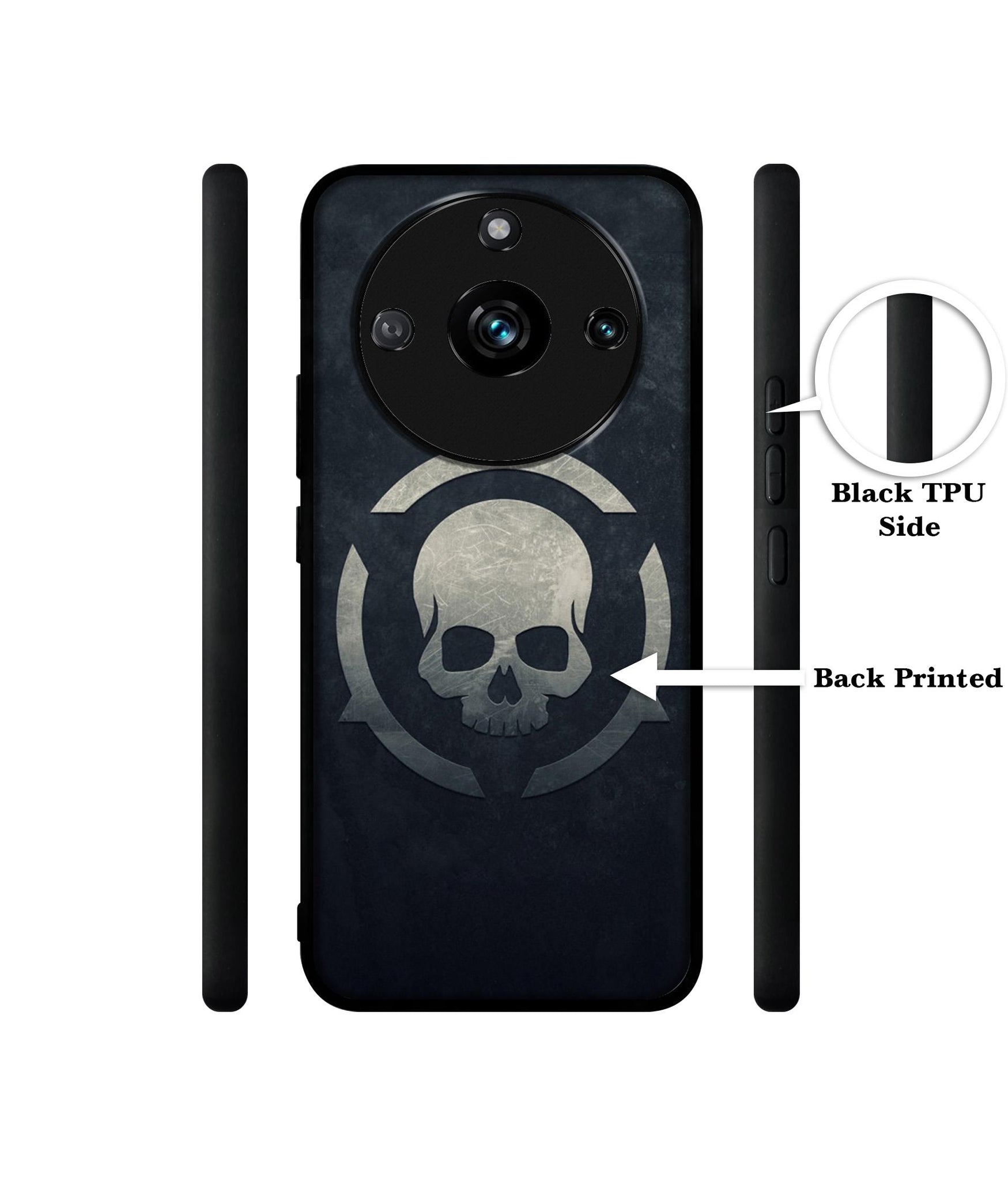 Skull Pattern Print Designer 2D Printed Back Case Cover for Realme 11 Pro 5G / 11 Pro Plus 5G / Narzo 60 Pro 5G