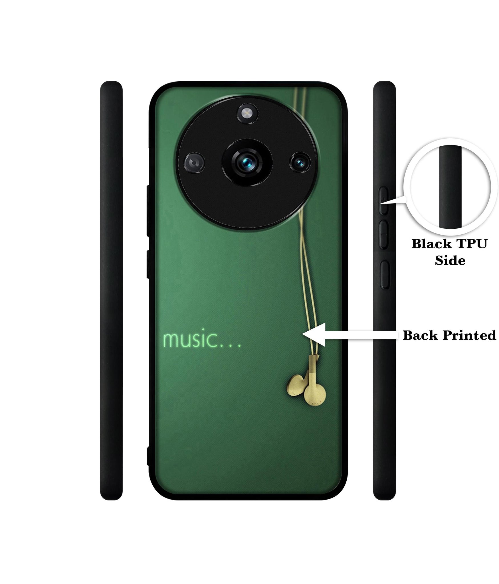 Headphone Music Designer 2D Printed Back Case Cover for Realme 11 Pro 5G / 11 Pro Plus 5G / Narzo 60 Pro 5G