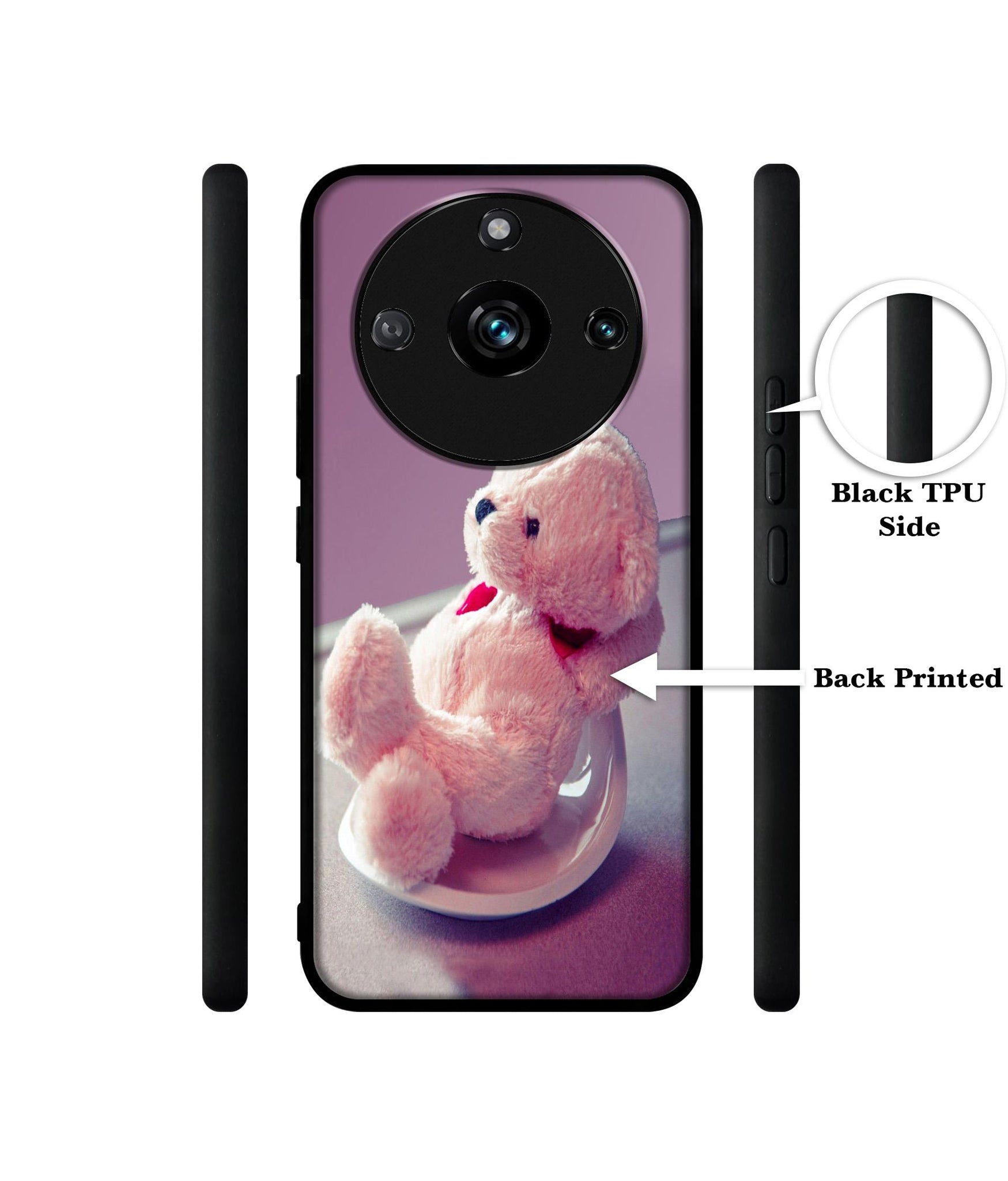 Cute Teddy Bear Designer 2D Printed Back Case Cover for Realme 11 Pro 5G / 11 Pro Plus 5G / Narzo 60 Pro 5G