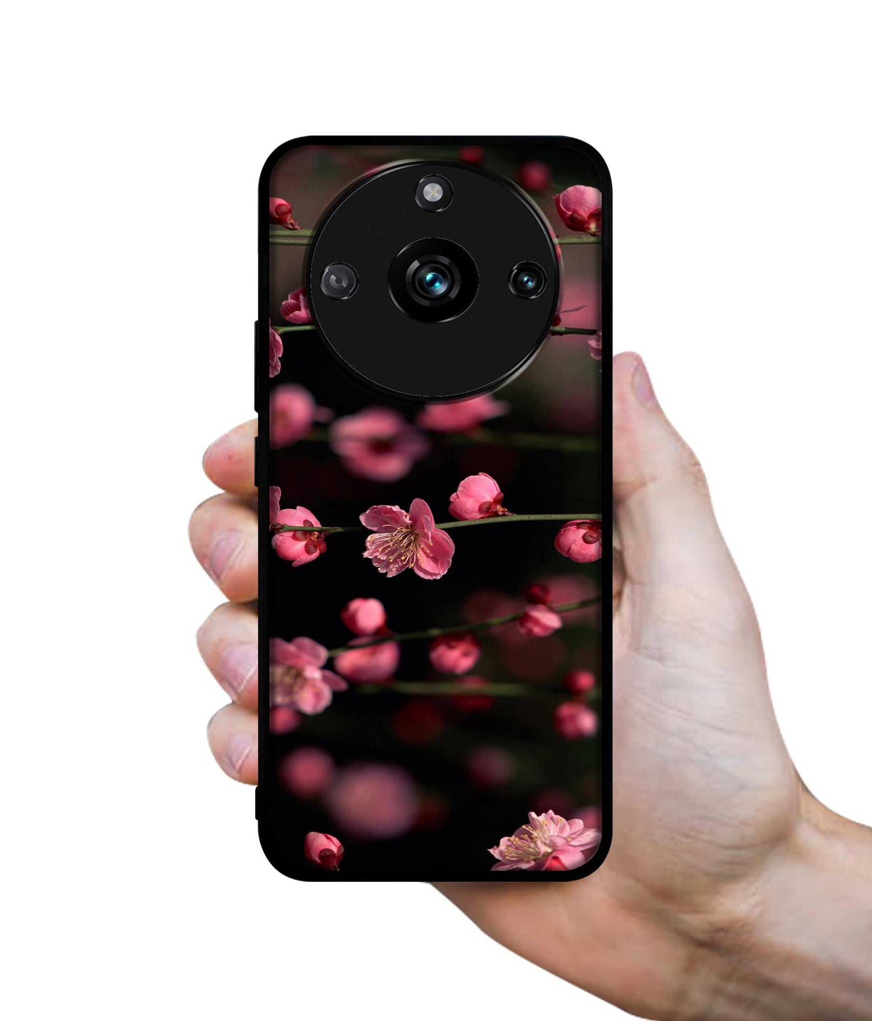 Pink Flowers Designer 2D Printed Back Case Cover for Realme 11 Pro 5G / 11 Pro Plus 5G / Narzo 60 Pro 5G