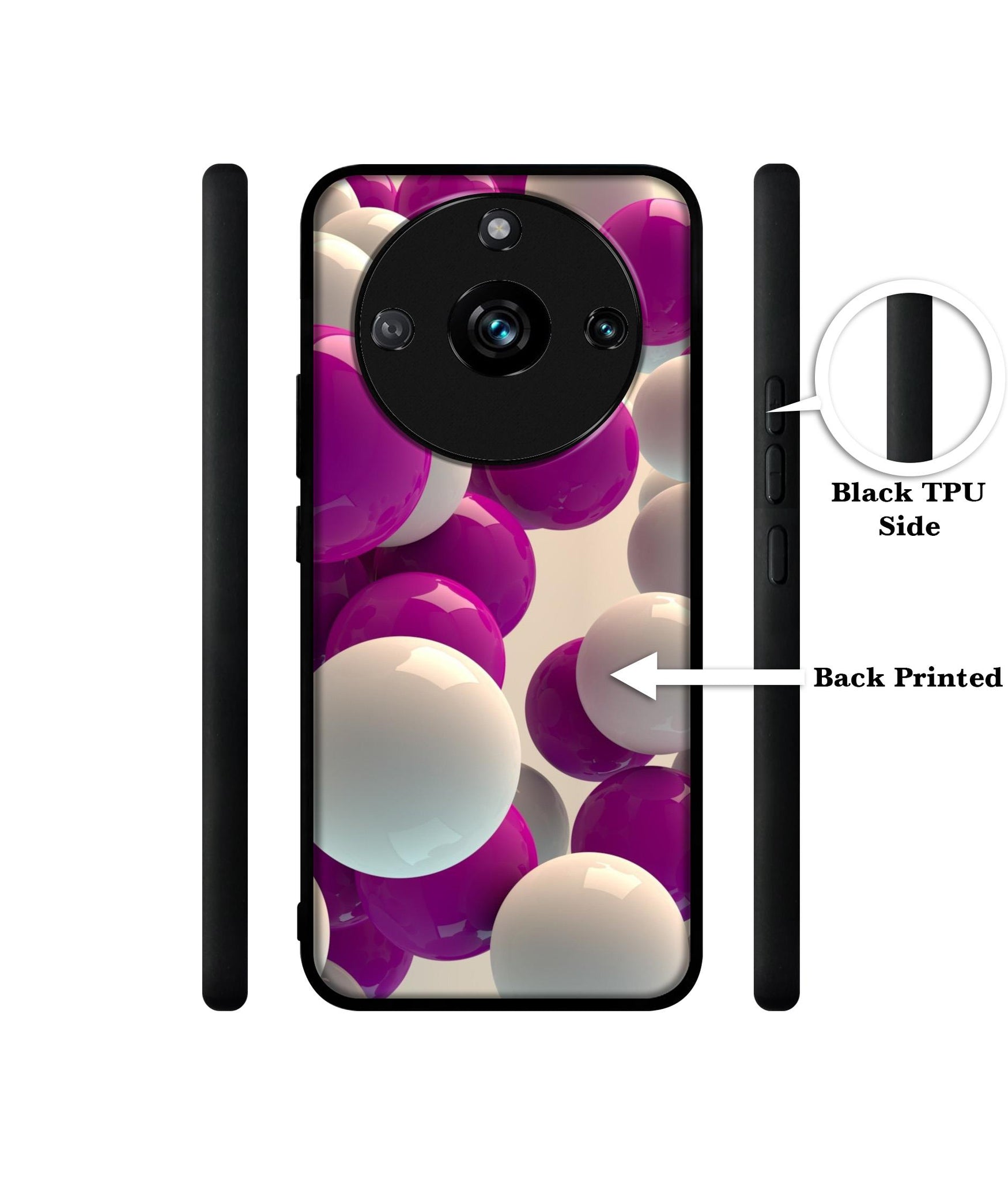 3D Balloons Designer 2D Printed Back Case Cover for Realme 11 Pro 5G / 11 Pro Plus 5G / Narzo 60 Pro 5G