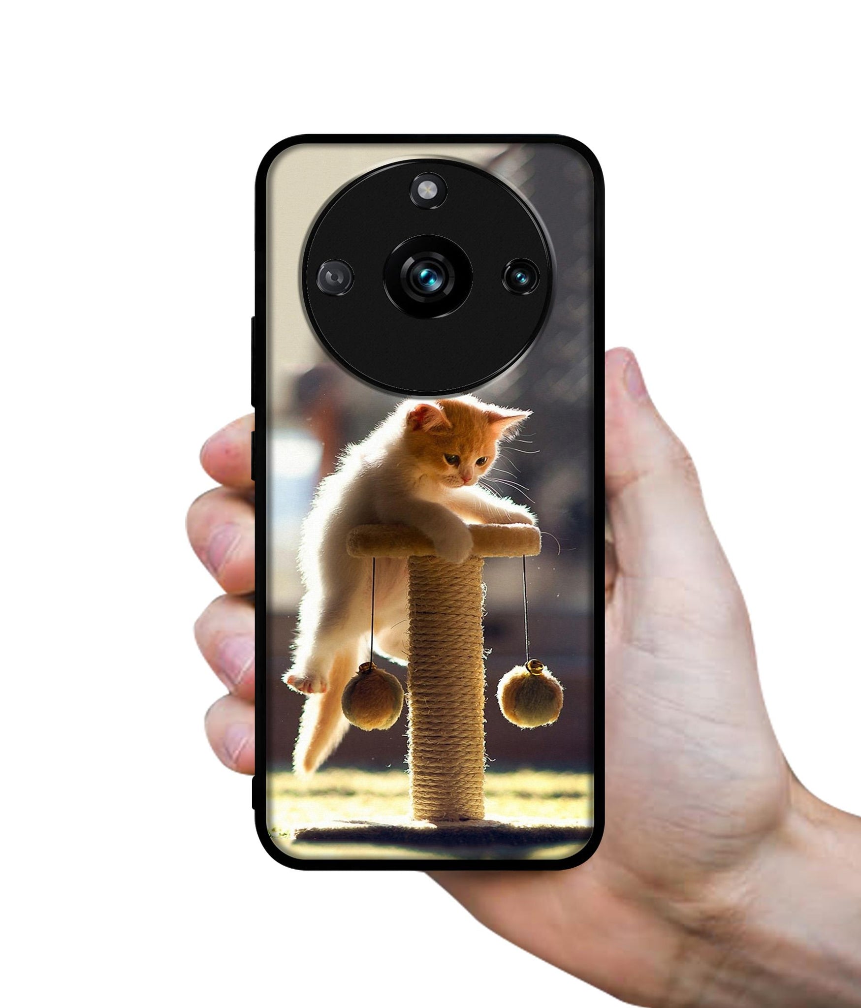 Cat Climbing Designer 2D Printed Back Case Cover for Realme 11 Pro 5G / 11 Pro Plus 5G / Narzo 60 Pro 5G