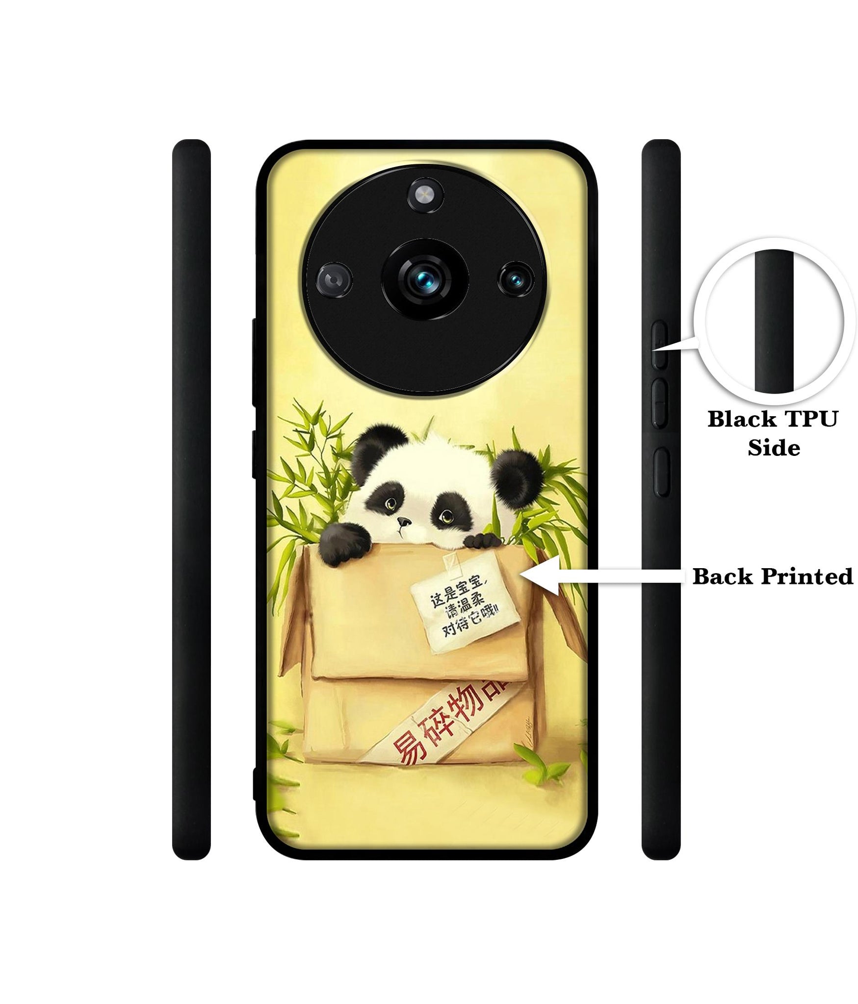 Panda In Box Designer 2D Printed Back Case Cover for Realme 11 Pro 5G / 11 Pro Plus 5G / Narzo 60 Pro 5G
