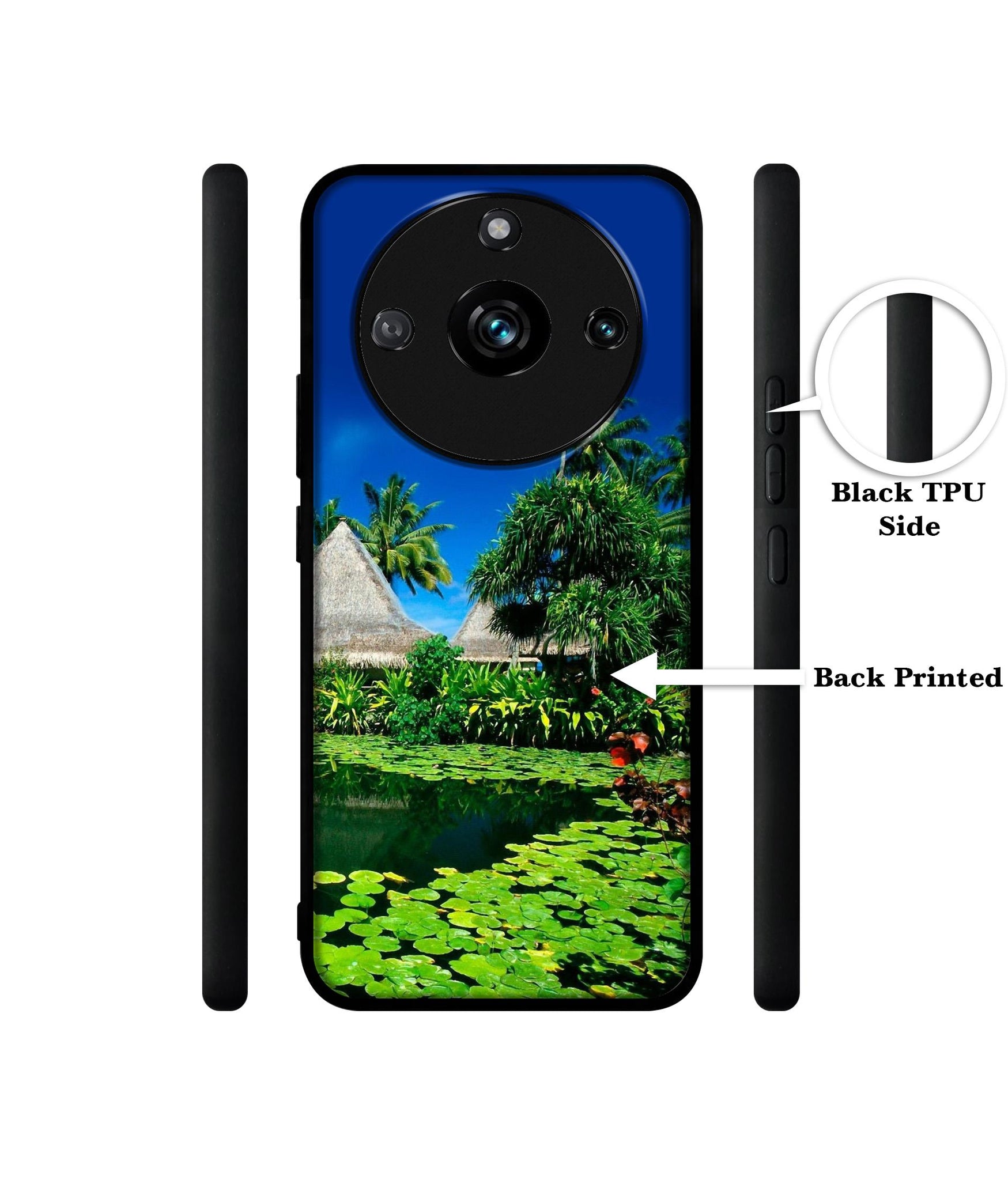Tropics Water Designer 2D Printed Back Case Cover for Realme 11 Pro 5G / 11 Pro Plus 5G / Narzo 60 Pro 5G