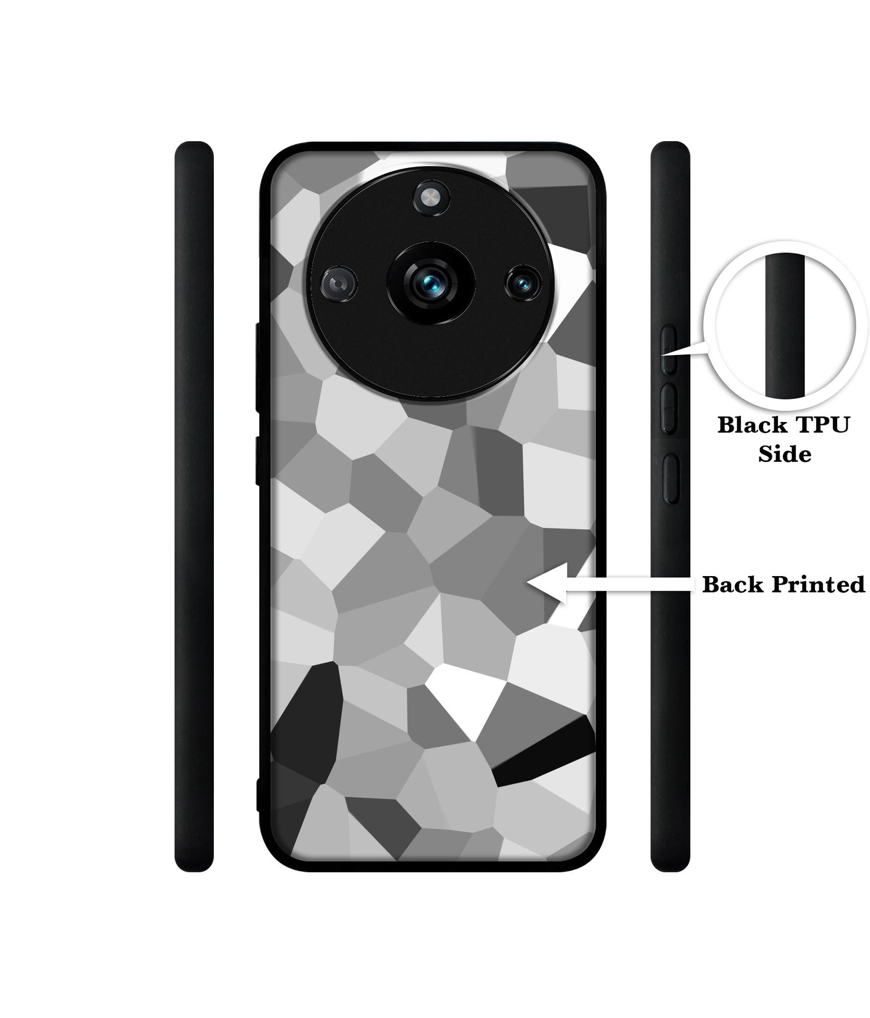 Black & White Mathematical Shape Designer 2D Printed Back Case Cover for Realme 11 Pro 5G / 11 Pro Plus 5G / Narzo 60 Pro 5G