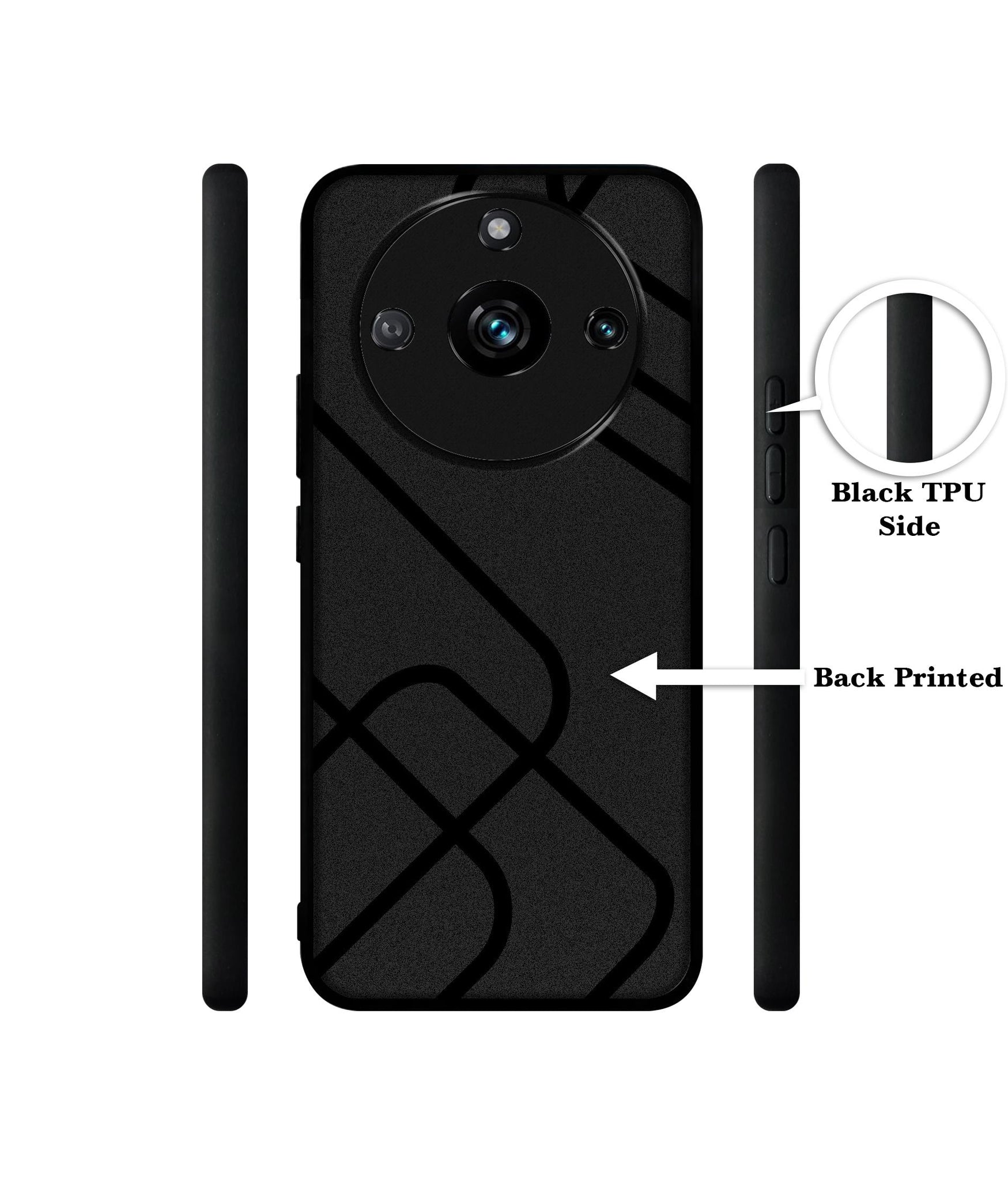 Zig-Zag Black Line Designer 2D Printed Back Case Cover for Realme 11 Pro 5G / 11 Pro Plus 5G / Narzo 60 Pro 5G