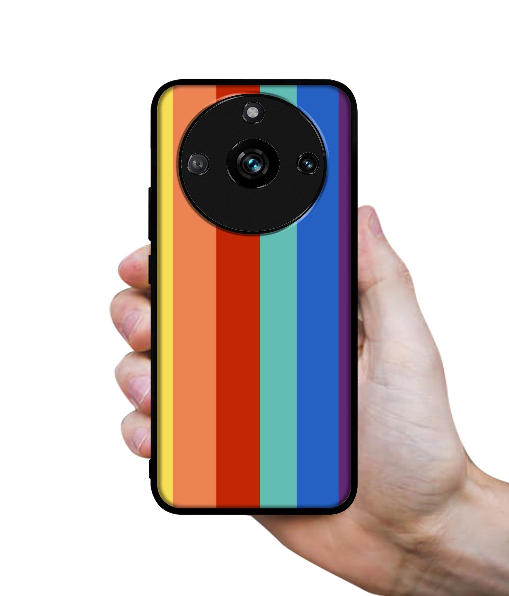 Rainbow Colors Designer 2D Printed Back Case Cover for Realme 11 Pro 5G / 11 Pro Plus 5G / Narzo 60 Pro 5G