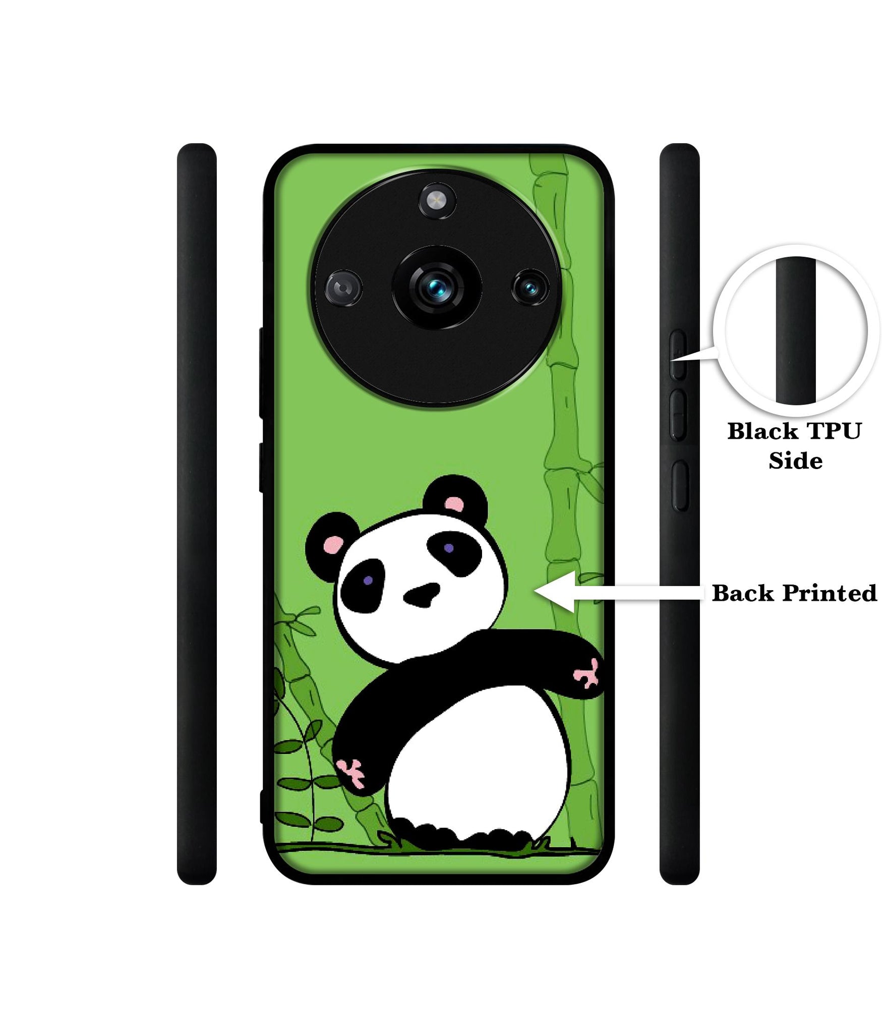 Panda with Bamboo Designer 2D Printed Back Case Cover for Realme 11 Pro 5G / 11 Pro Plus 5G / Narzo 60 Pro 5G