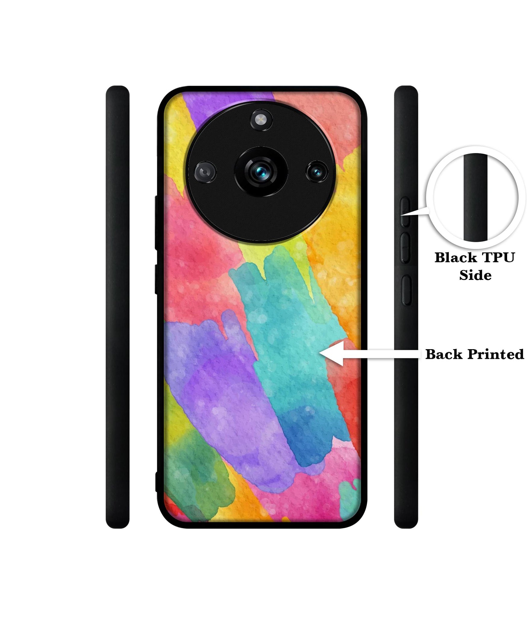 Water Paint Colorful Abstract Designer 2D Printed Back Case Cover for Realme 11 Pro 5G / 11 Pro Plus 5G / Narzo 60 Pro 5G