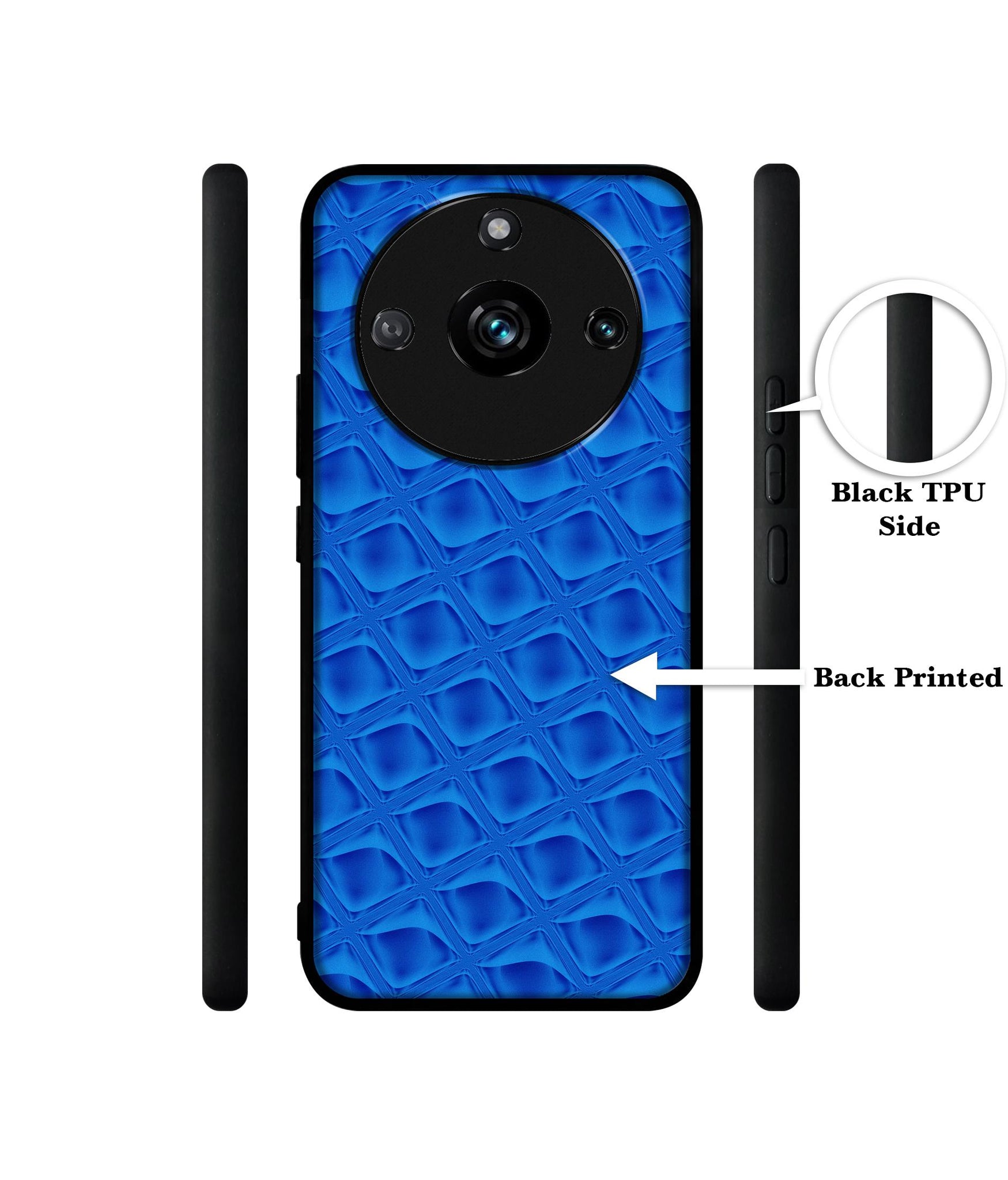 Blue Diamond Designer 2D Printed Back Case Cover for Realme 11 Pro 5G / 11 Pro Plus 5G / Narzo 60 Pro 5G