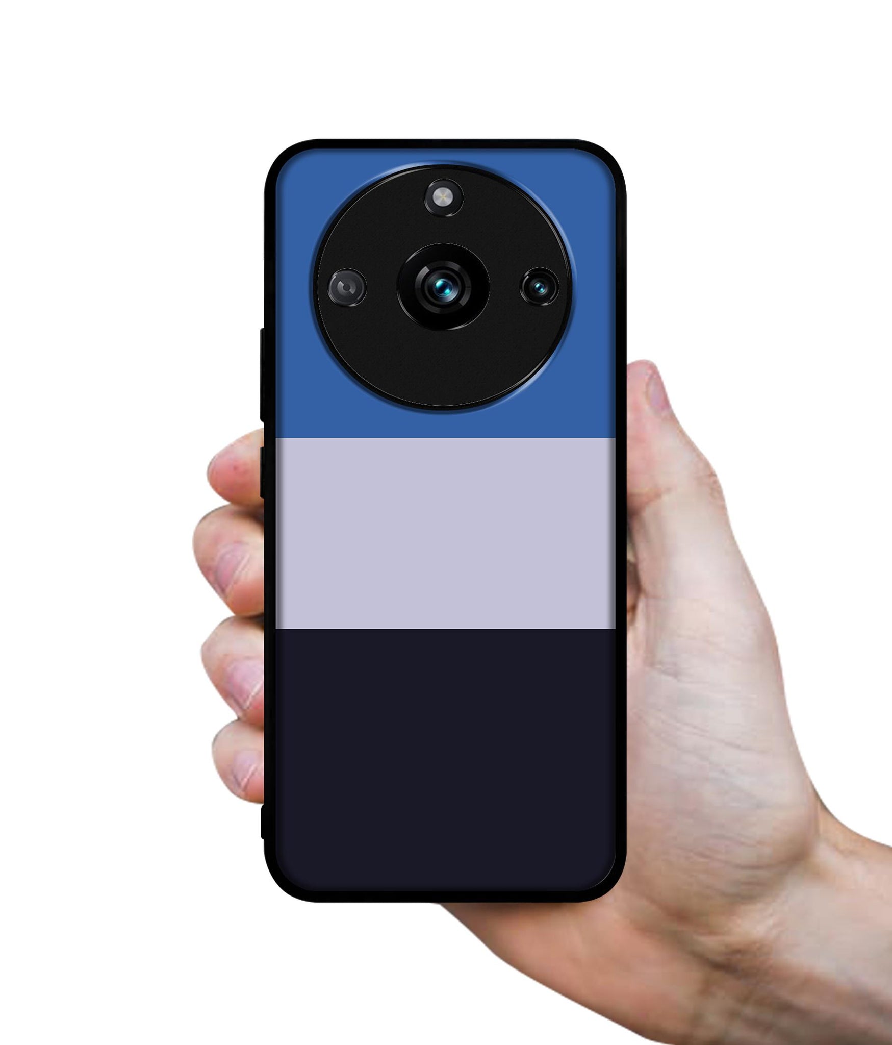 Three Color Stripes Designer 2D Printed Back Case Cover for Realme 11 Pro 5G / 11 Pro Plus 5G / Narzo 60 Pro 5G