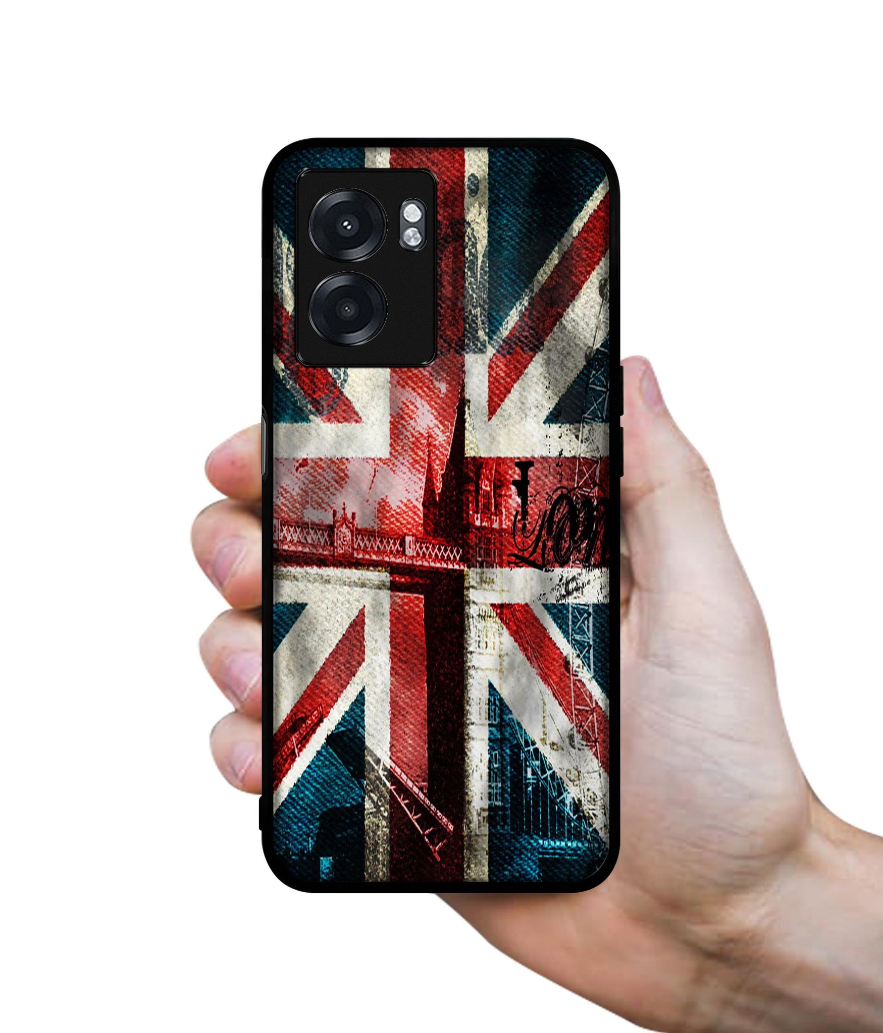 London Flag wallpaper Designer 2D Printed Back Case Cover for Realme Narzo 50 5G / Oppo K10 5G / A77 5G / A57 5G
