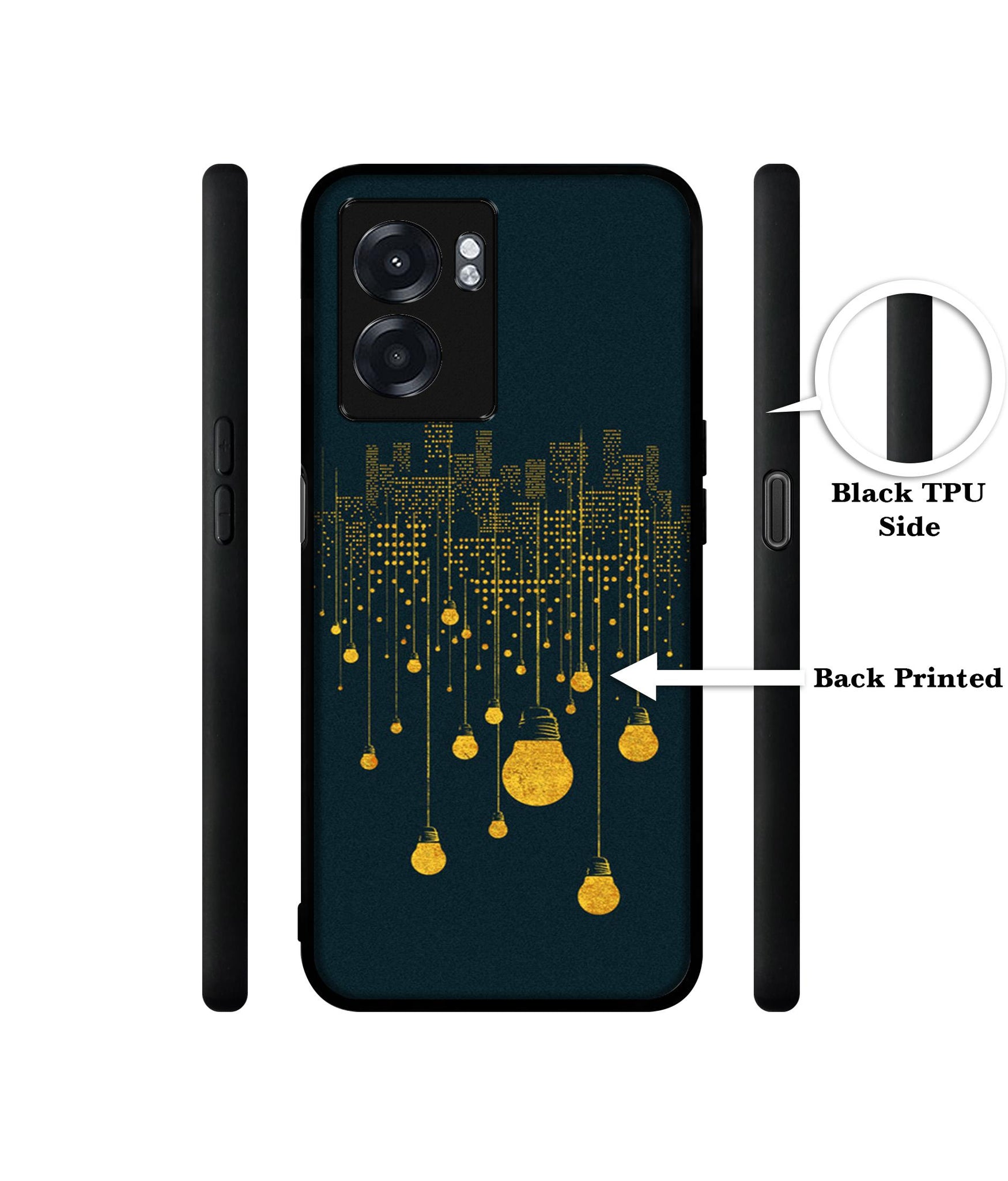 City Light Pattern Designer 2D Printed Back Case Cover for Realme Narzo 50 5G / Oppo K10 5G / A77 5G / A57 5G