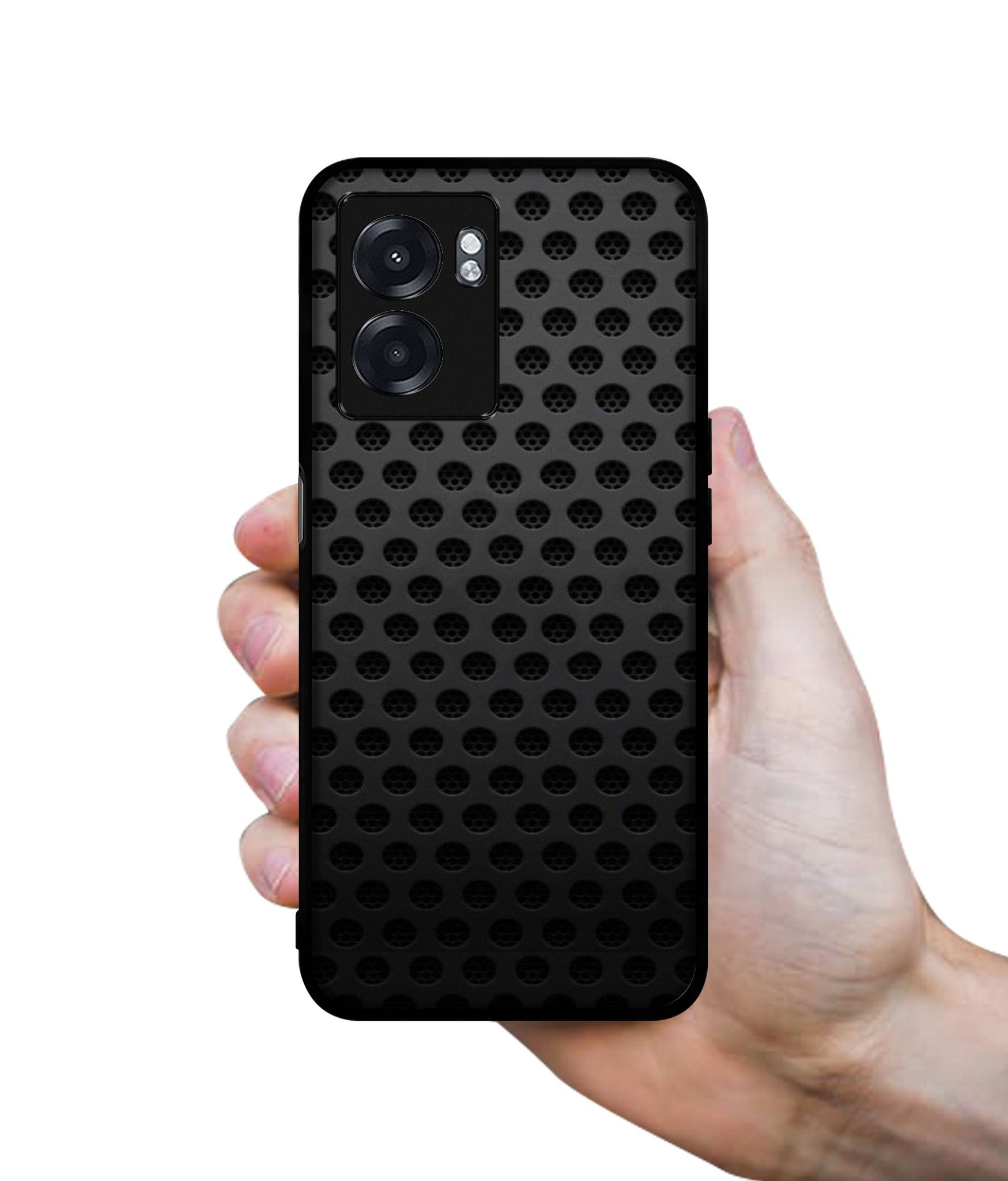 Black Circle Designer 2D Printed Back Case Cover for Realme Narzo 50 5G / Oppo K10 5G / A77 5G / A57 5G