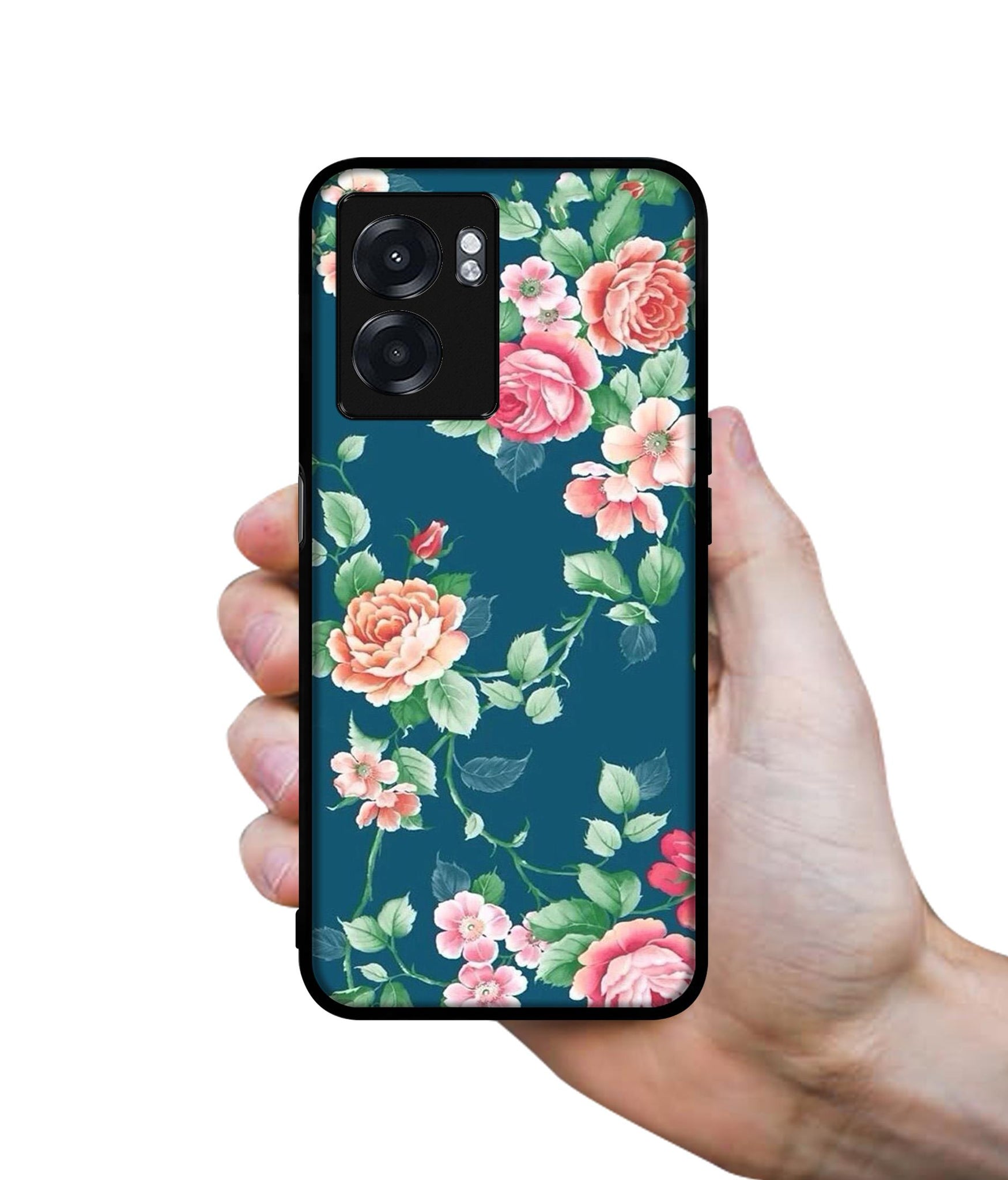 Vintage Floral Designer 2D Printed Back Case Cover for Realme Narzo 50 5G / Oppo K10 5G / A77 5G / A57 5G