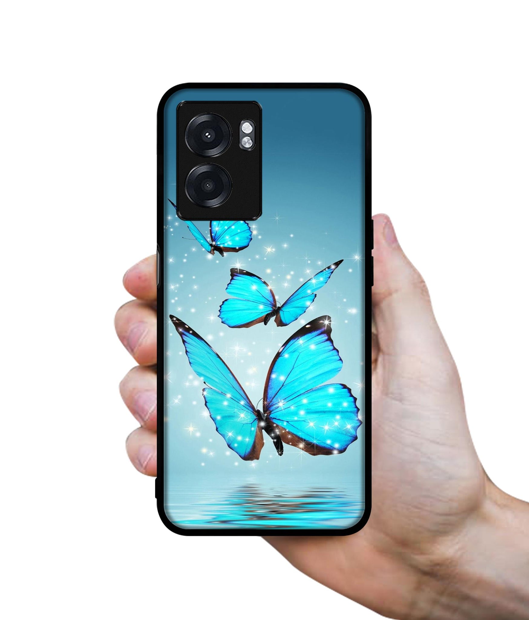 Flying Butterflies Designer 2D Printed Back Case Cover for Realme Narzo 50 5G / Oppo K10 5G / A77 5G / A57 5G
