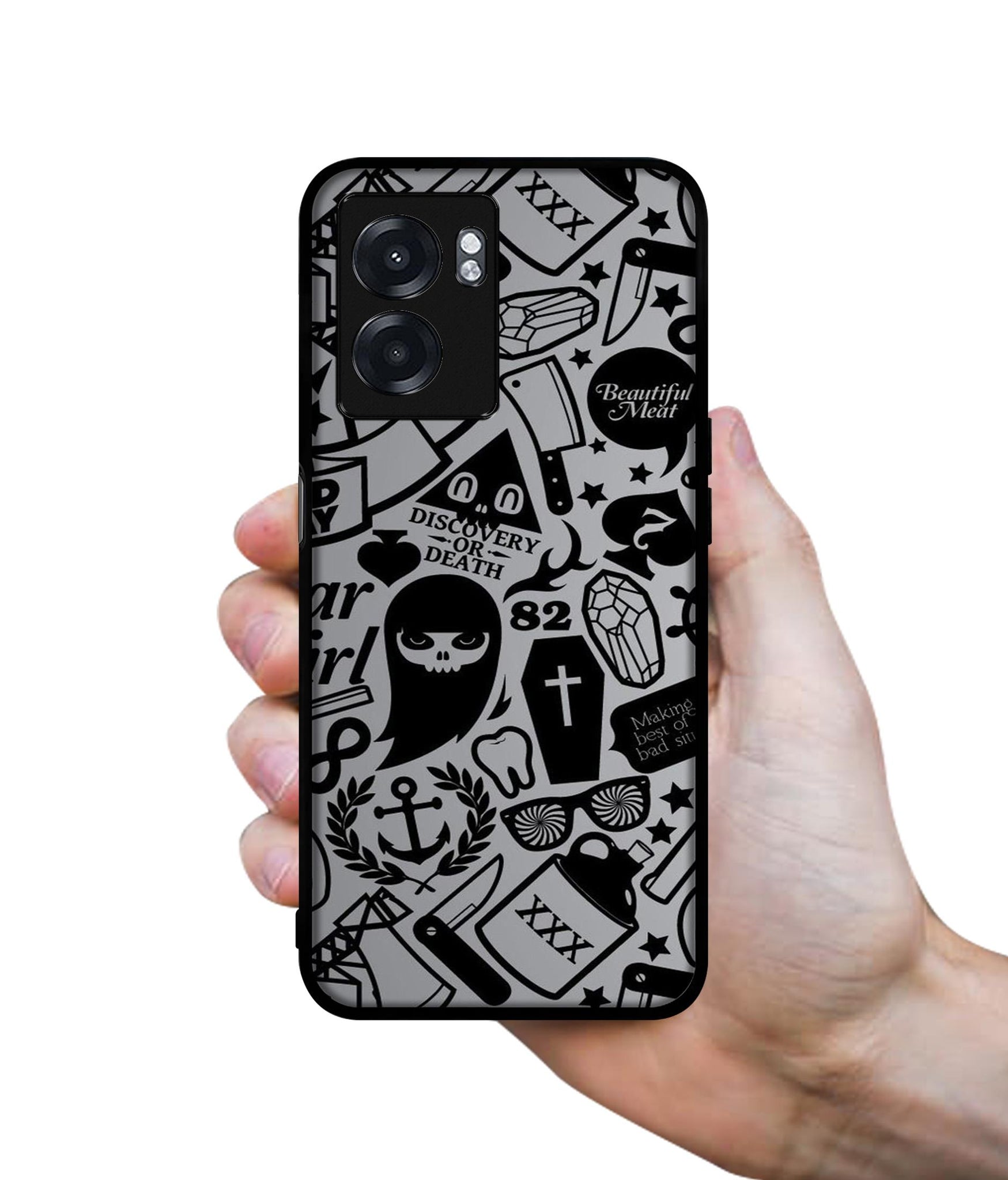 Discover Or Death Designer 2D Printed Back Case Cover for Realme Narzo 50 5G / Oppo K10 5G / A77 5G / A57 5G